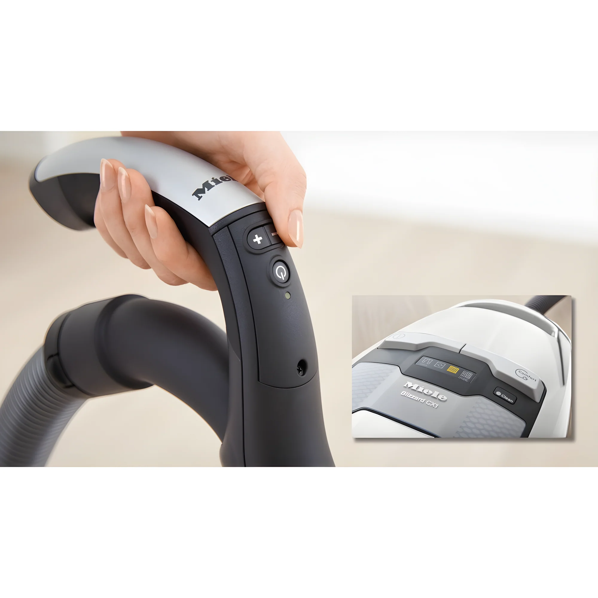 Miele Blizzard CX1 Comfort XL - White Cylinder Vacuum Cleaner - 2L Capacity - 890W - Image 4