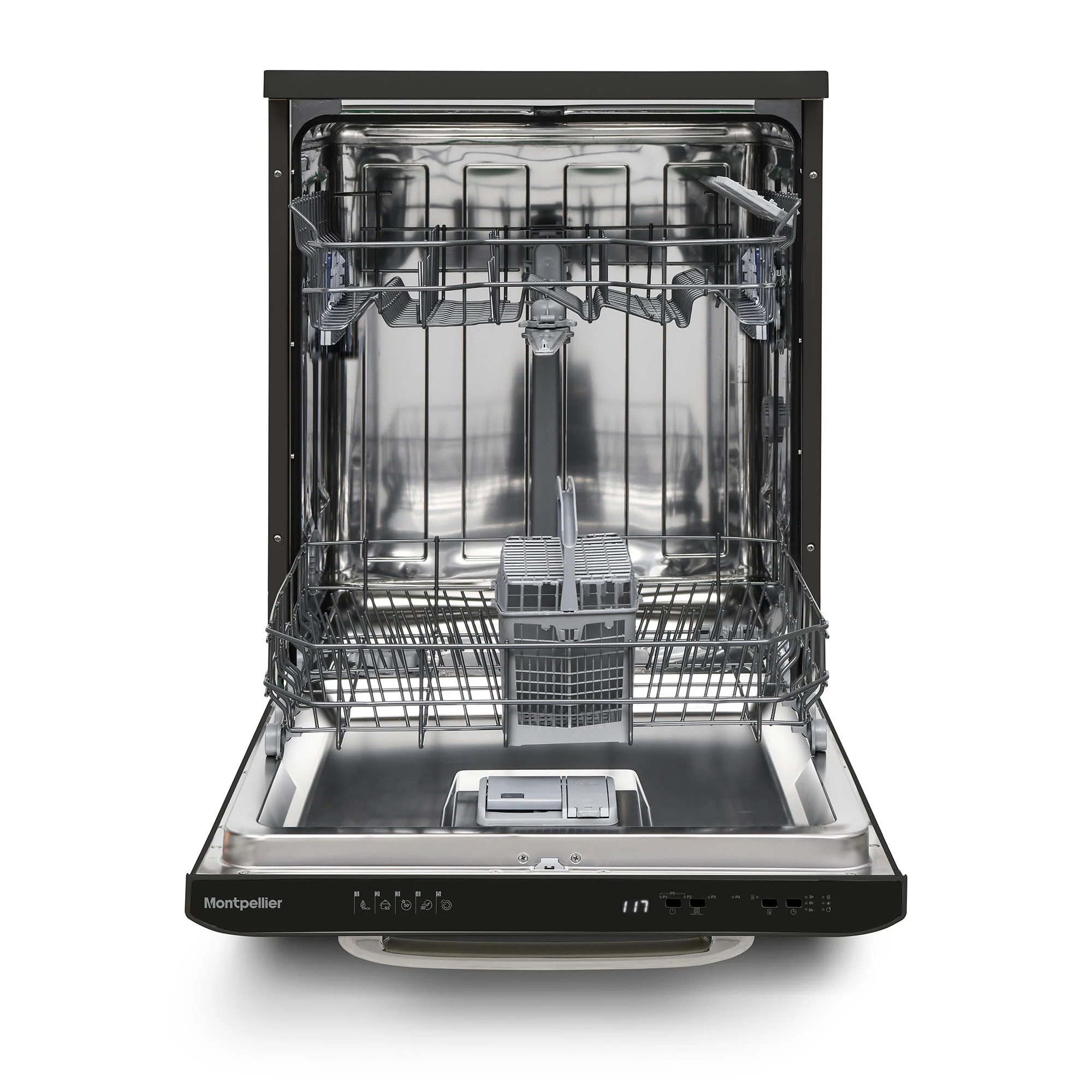 Montpellier MAB1353DK - Black Dishwasher - 13 Place Settings - D Energy - Image 2