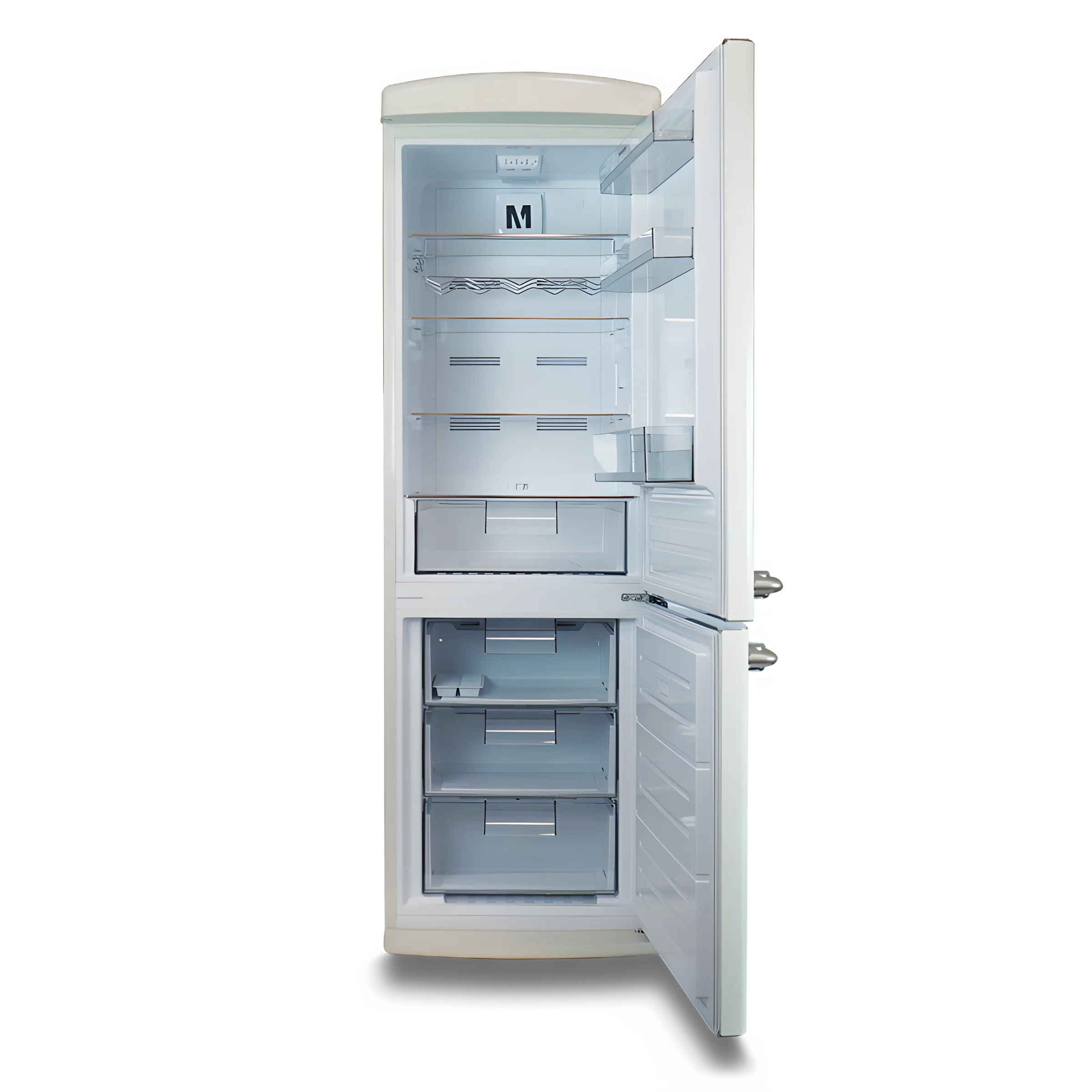 Montpellier MAB190C - Retro Cream Fridge Freezer - 295L - E Energy - Image 2