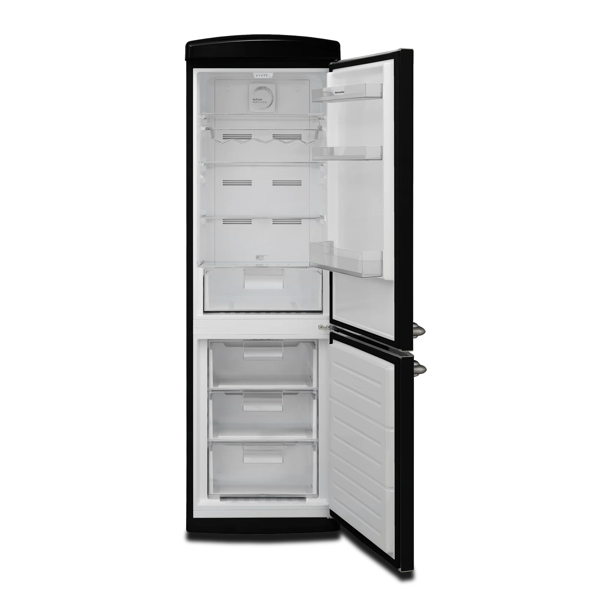 Montpellier MAB190K - Black Fridge Freezer - 295L - E Energy Rating - Image 2