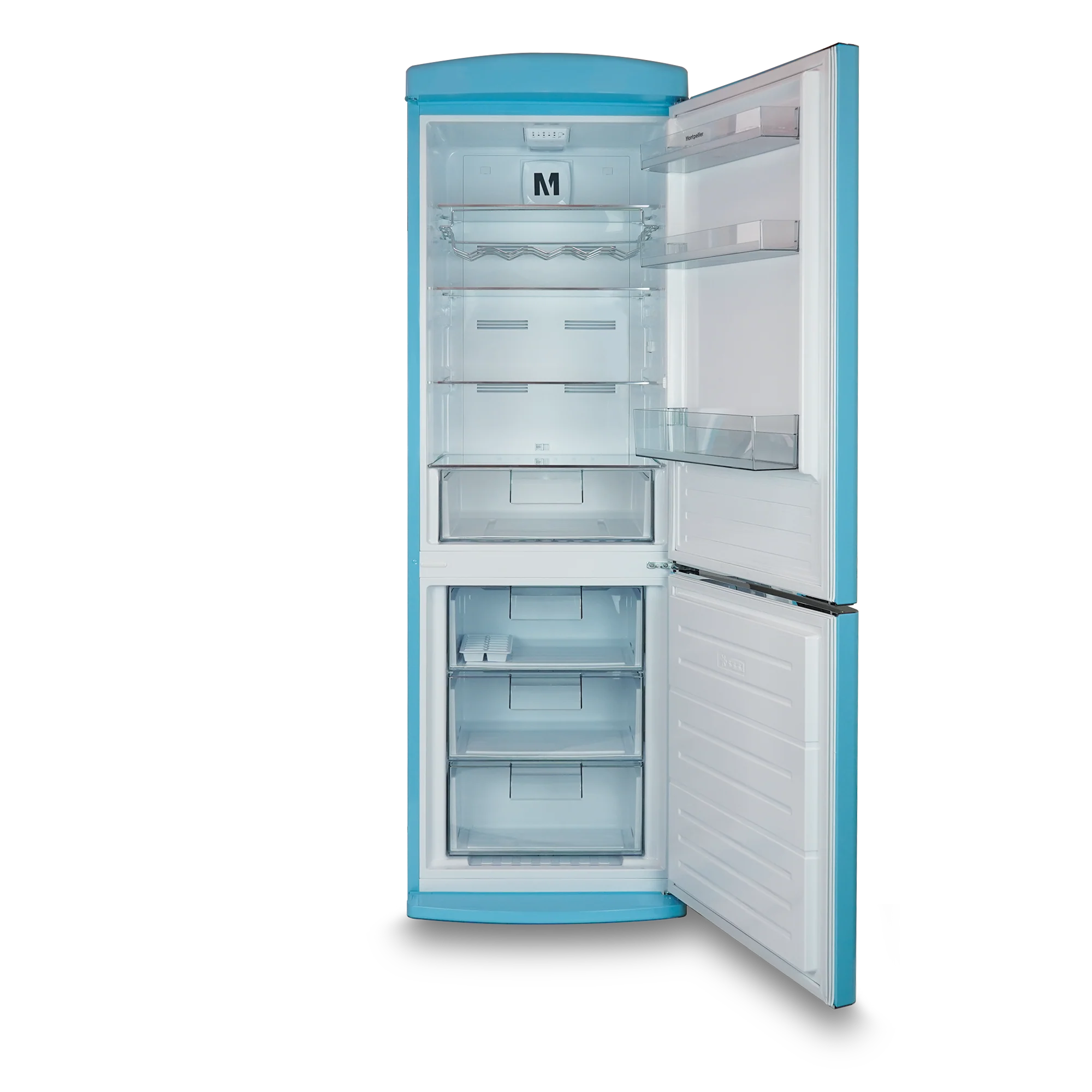 Montpellier MAB190PB - Blue Fridge Freezer - 295L - E Energy - Image 2
