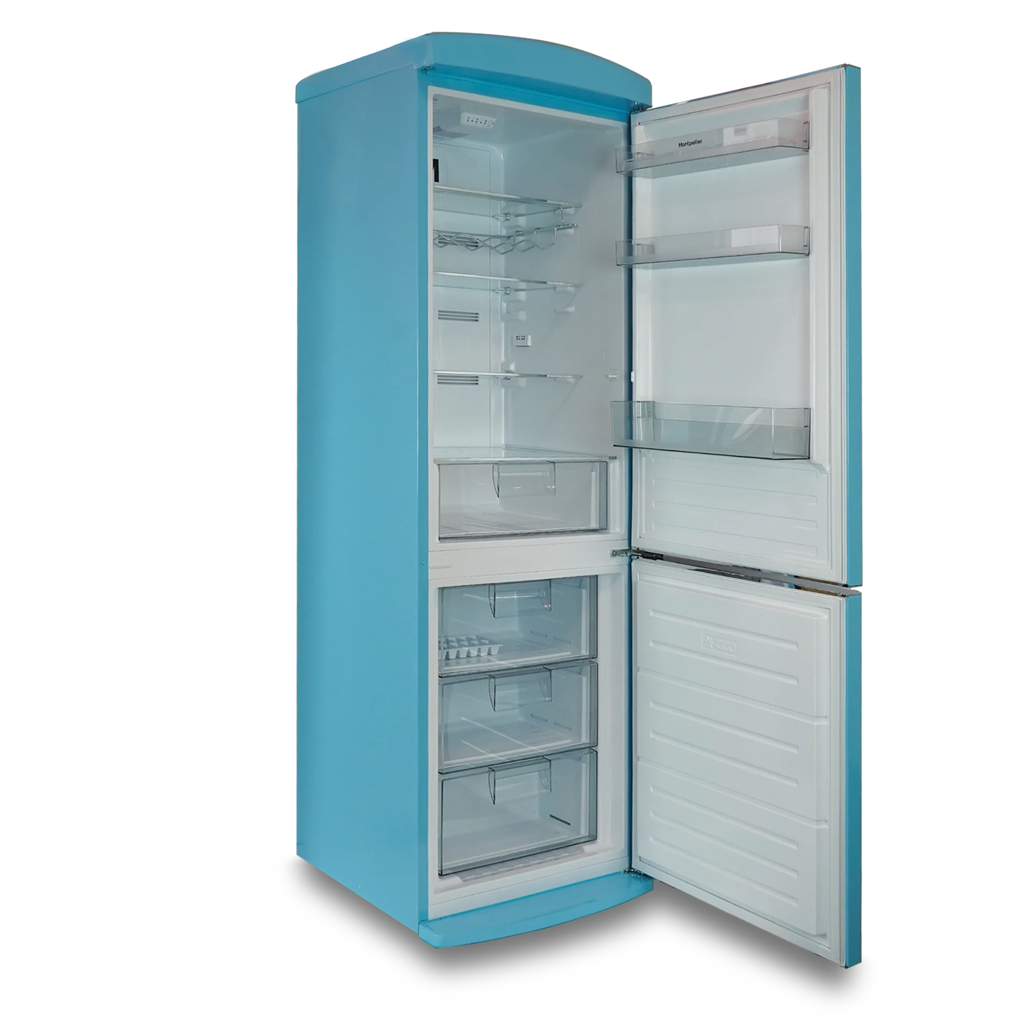 Montpellier MAB190PB - Blue Fridge Freezer - 295L - E Energy - Image 4