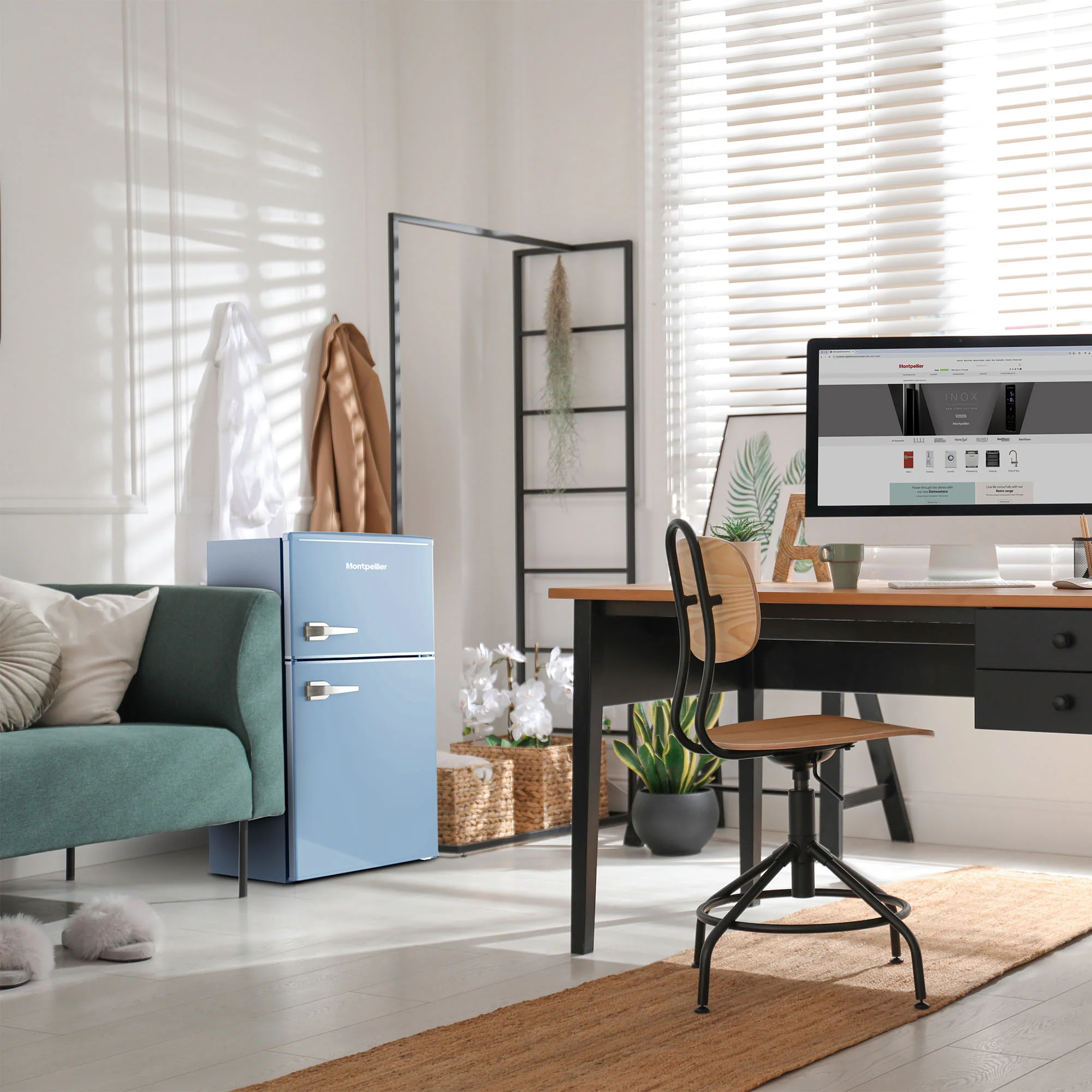Montpellier MAB2035EPB - Blue Fridge Freezer - 84L - E Energy - Image 7