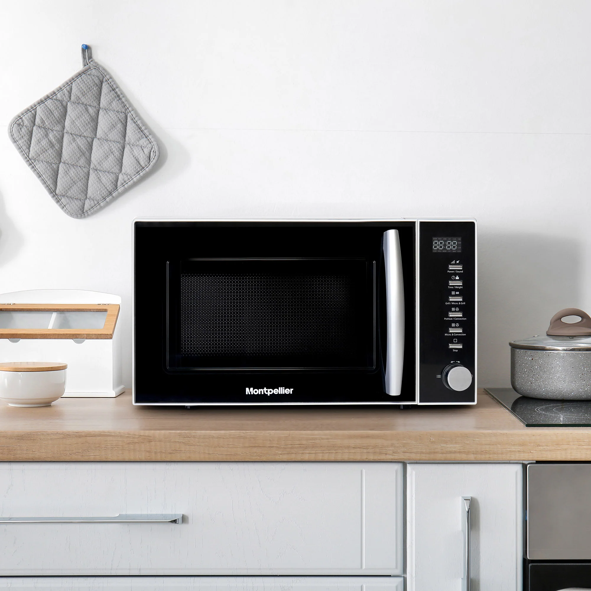 Montpellier MCM20WSC - White 20L Combi Microwave - 800W - Image 5