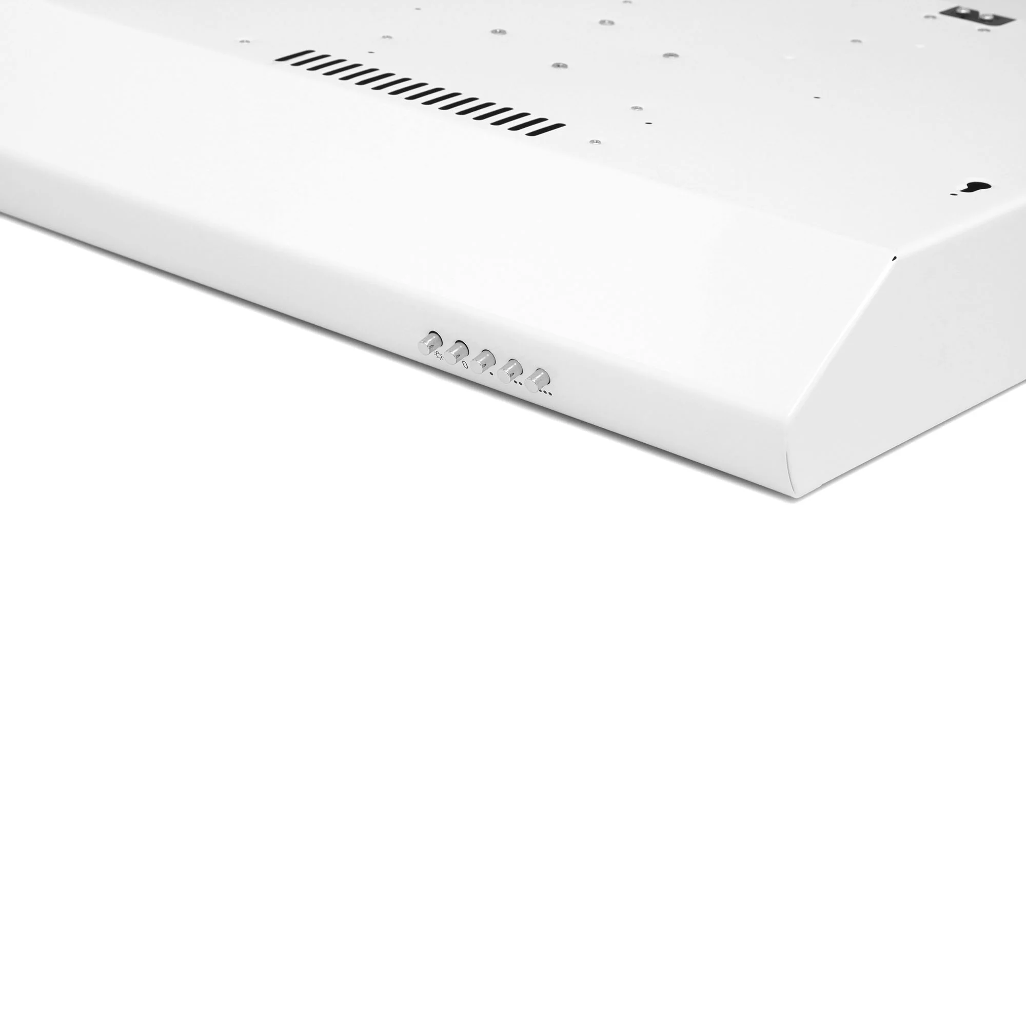 Montpellier MCV60W - White 60cm Visor Extractor Hood - Airflow 186m3/h - 65dB - 26kWh Energy - Image 3