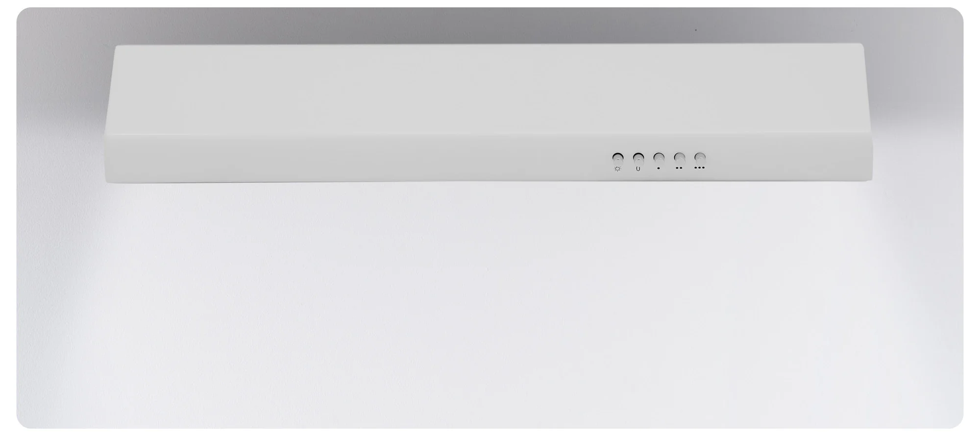 Montpellier MCV60W - White 60cm Visor Extractor Hood - Airflow 186m3/h - 65dB - 26kWh Energy - Image 5