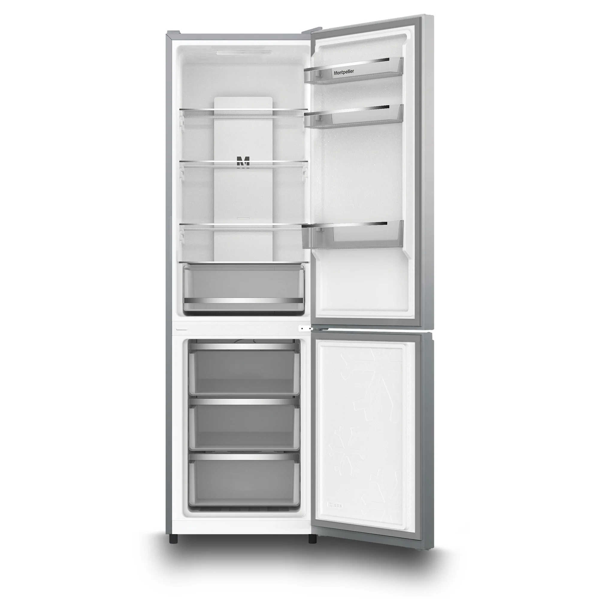 Montpellier MDANF188X - Inox Fridge Freezer - 295L 60/40 Frost Free - E Energy - Image 2