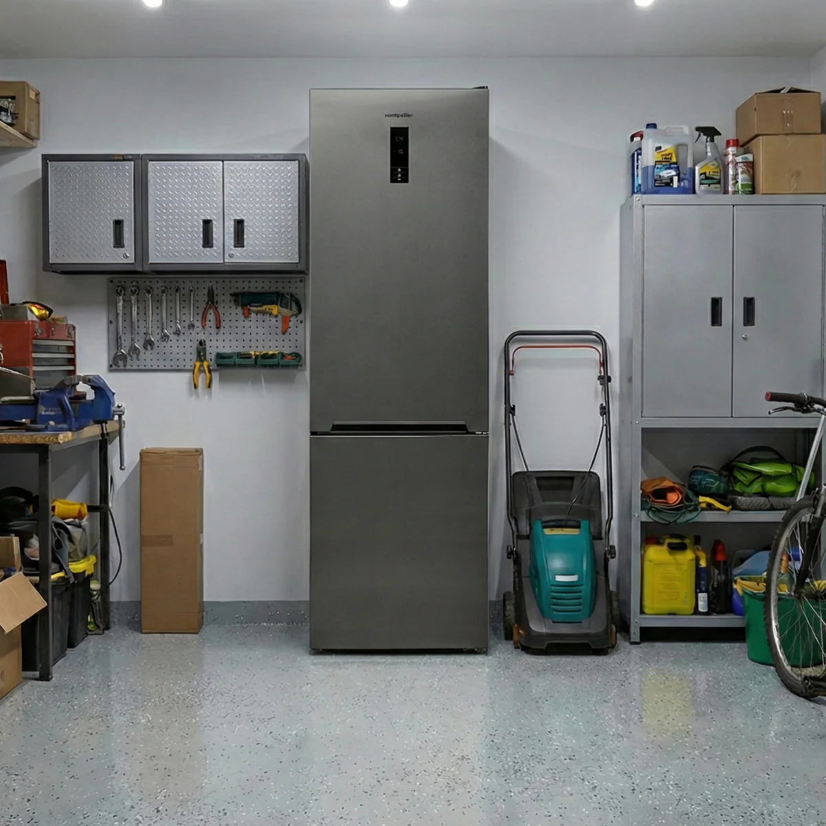 Montpellier MDANF201DX - Tall Dark Inox 327L Fridge Freezer - 70/30 No Frost  - E Energy - Image 4