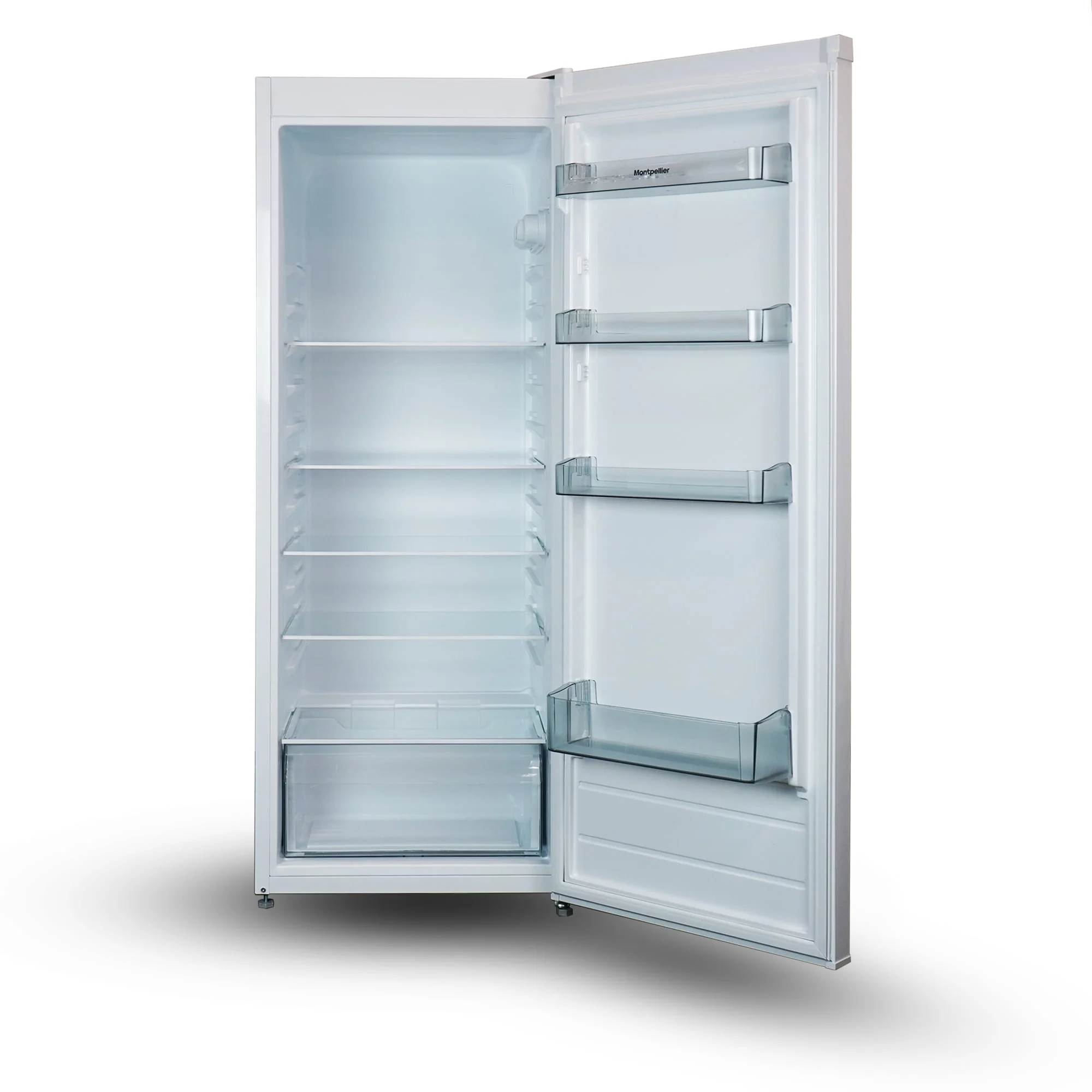 Montpellier MDATLF145W - White Tall Larder Fridge - 255L - E Energy Rating - Image 2