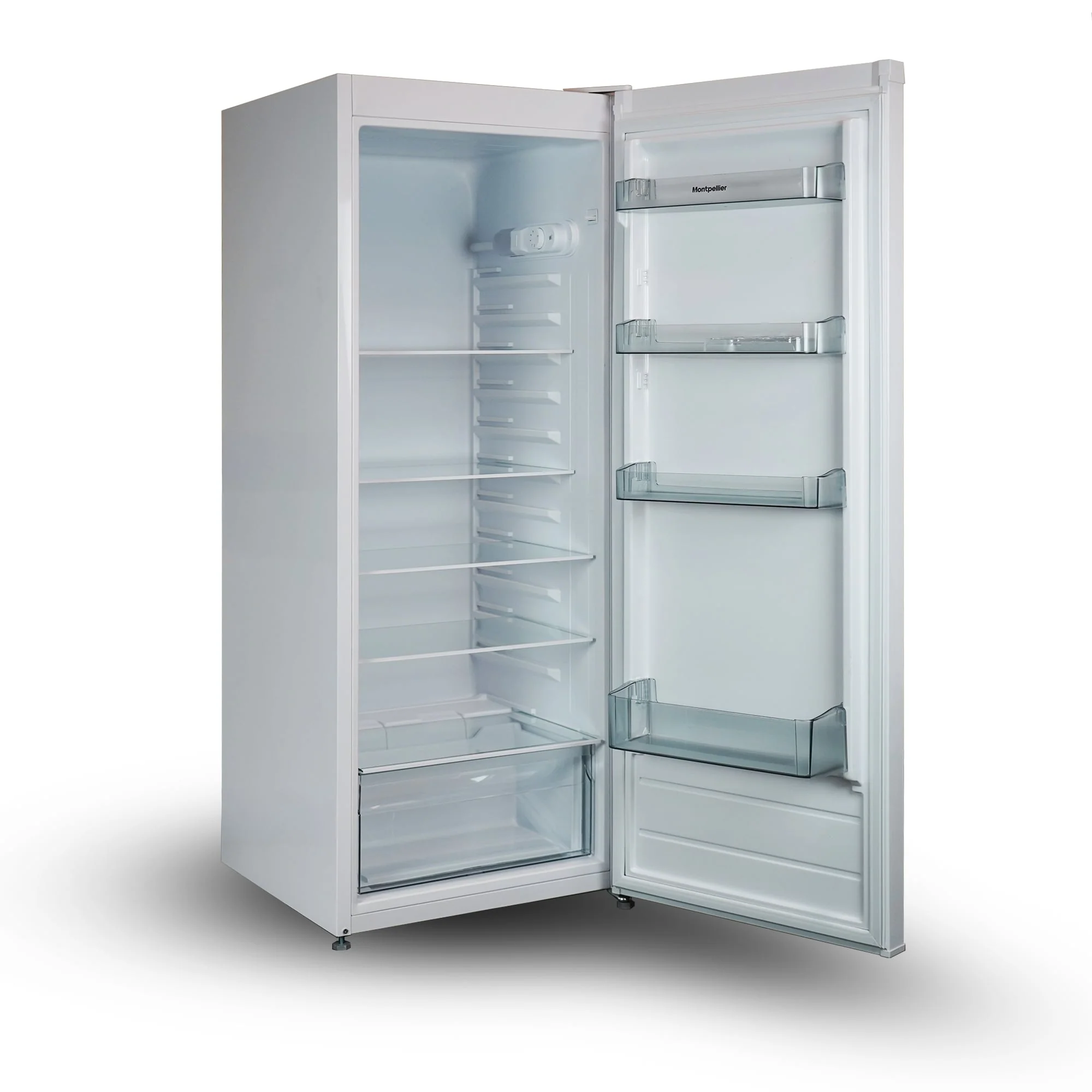 Montpellier MDATLF145W - White Tall Larder Fridge - 255L - E Energy Rating - Image 4