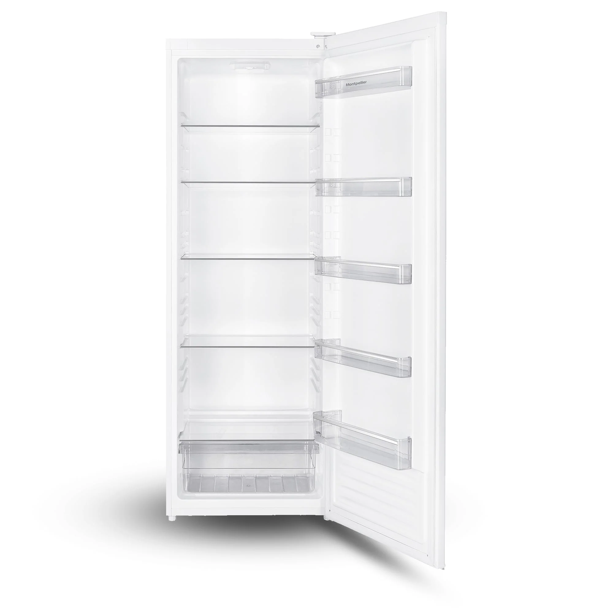 Montpellier MDATLF170W - White Tall Larder Fridge - 331L - E Energy Rating - Image 3