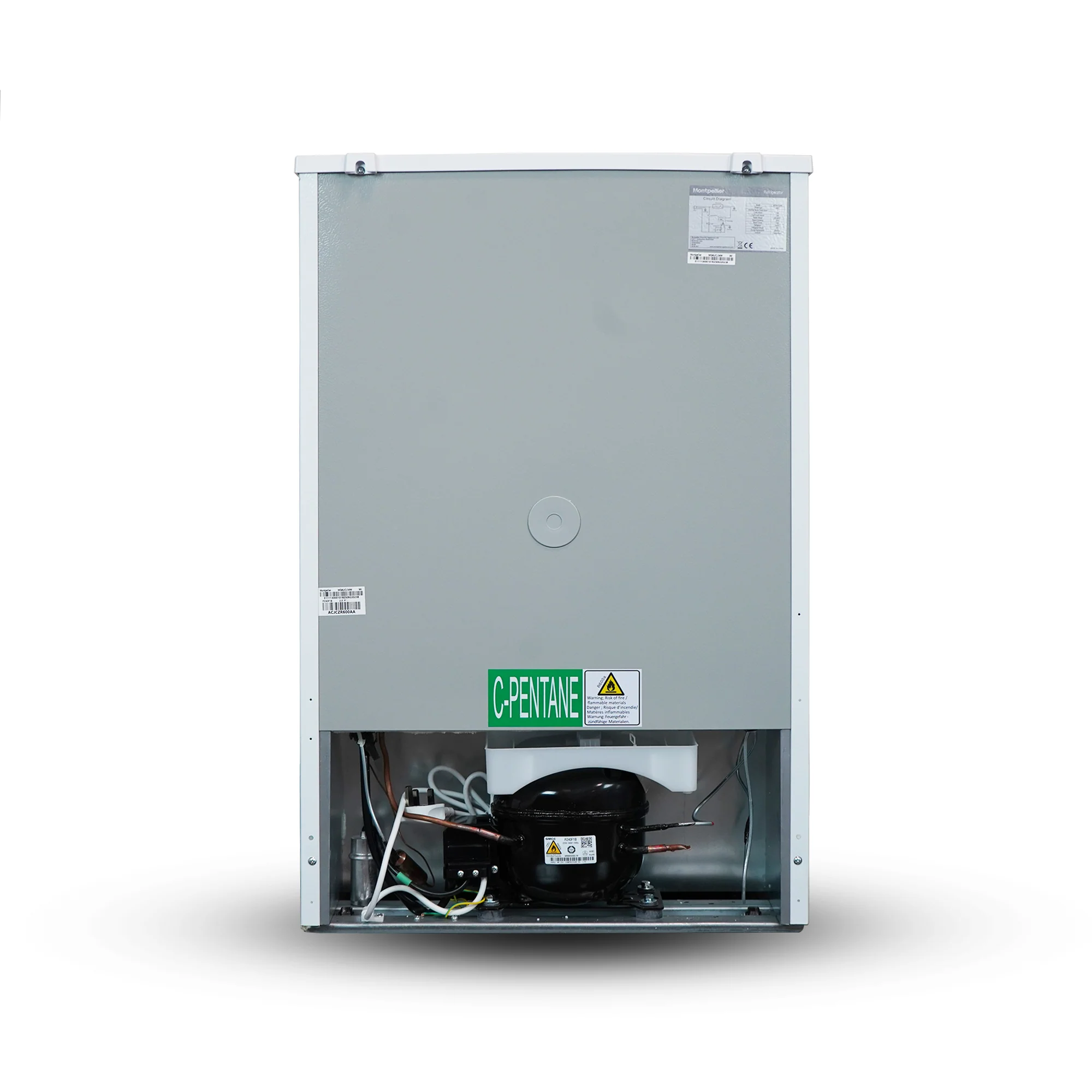 Montpellier MDAUCL54W - White Undercounter Larder Fridge - 128L - E Energy Rating - Image 5