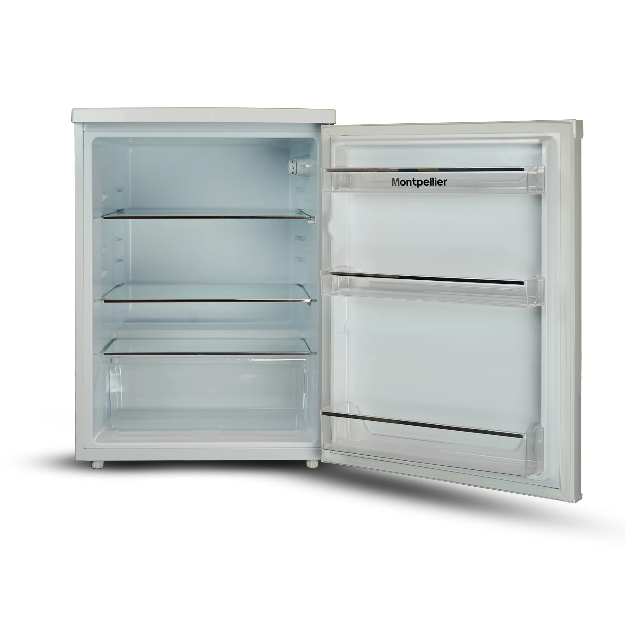 Montpellier MDAUCL60W - 60cm Wide White Under Counter Larder Fridge - 156L - E Energy - Image 2