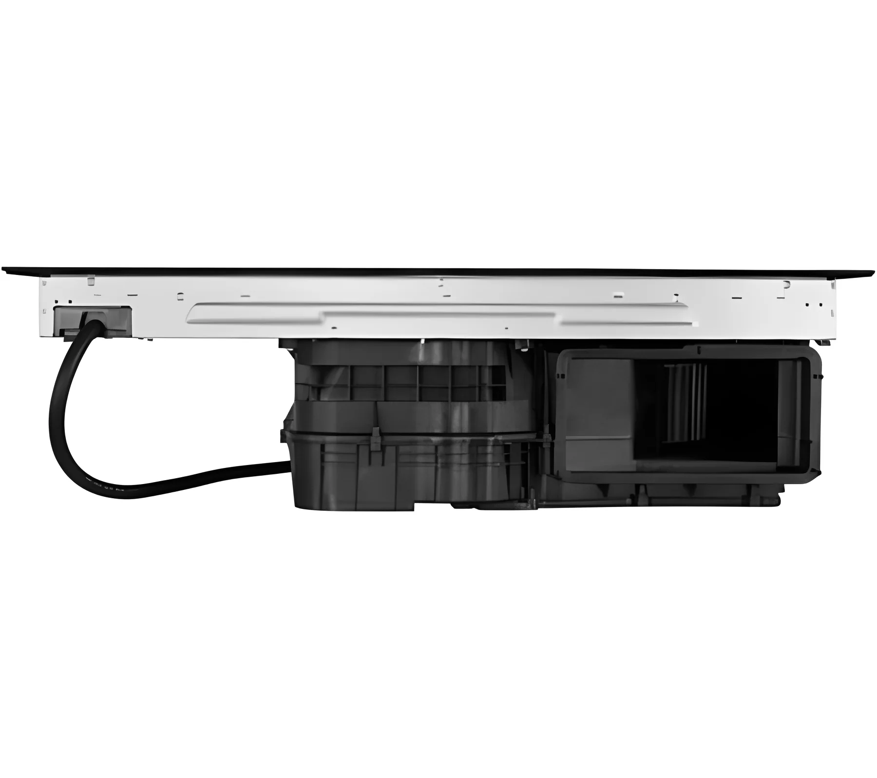 Montpellier MDAVIN80DF - Black Glass 80cm Venting Induction Hob - 4 Cooking Zones - E Energy Rating - Image 3