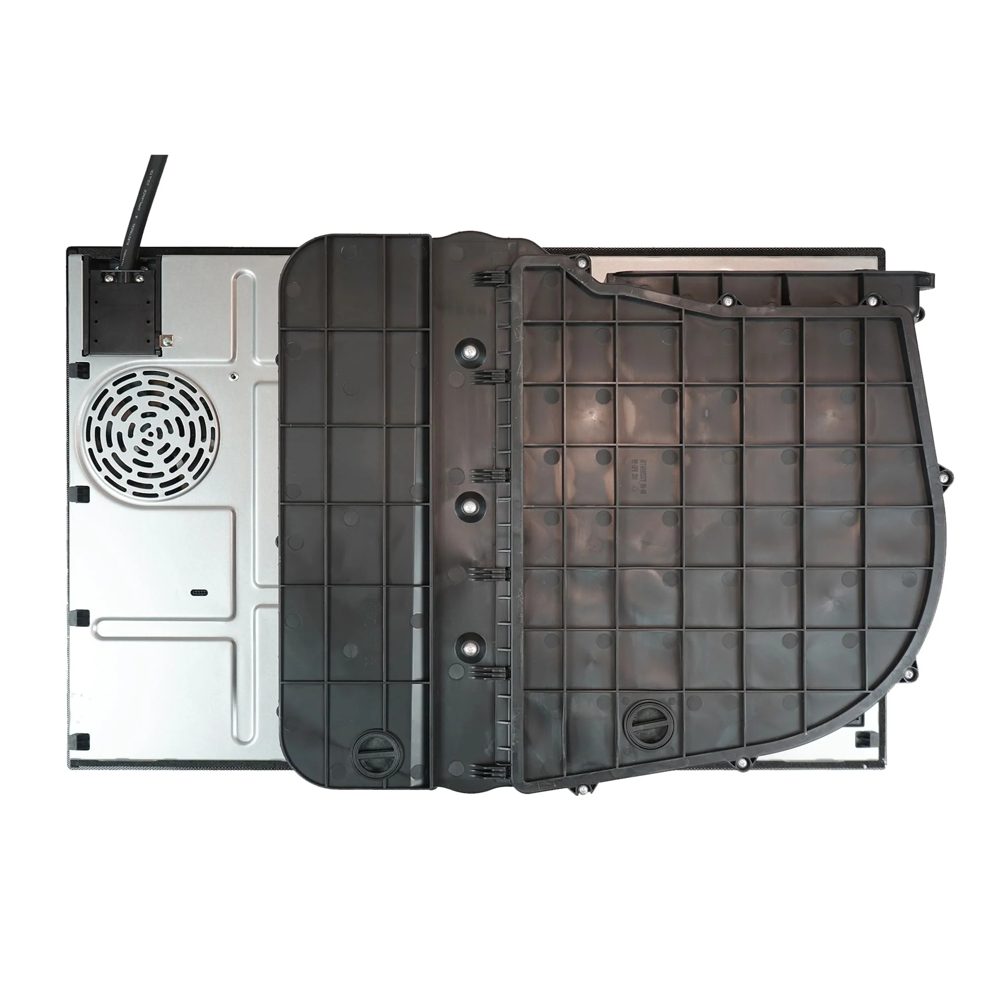 Montpellier MDAVIN80DF - Black Glass 80cm Venting Induction Hob - 4 Cooking Zones - E Energy Rating - Image 6