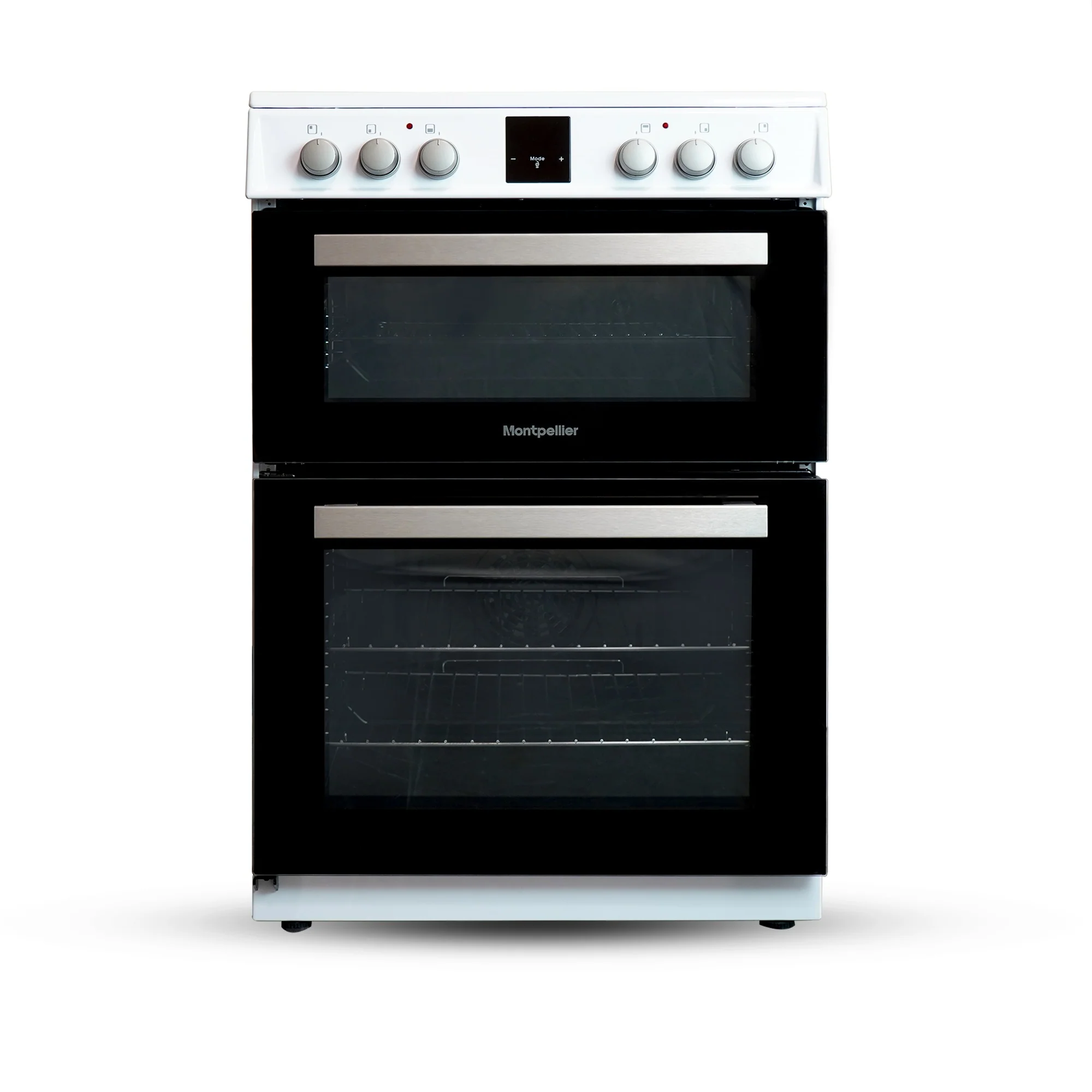 Montpellier MDOI60FW - White 60cm Induction Cooker - Double Oven - A/A Energy
