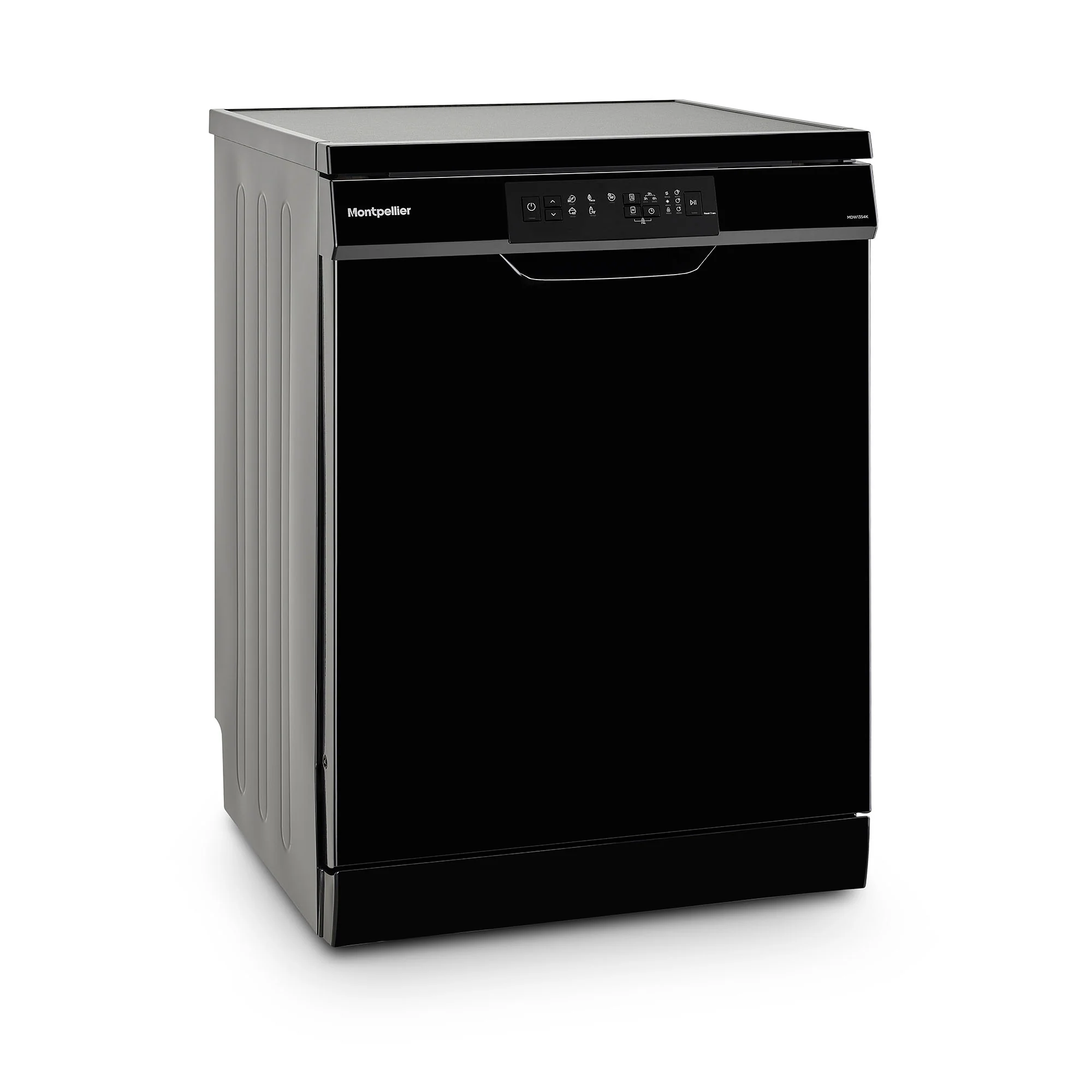 Montpellier MDW1354K - Black Freestanding Dishwasher - 13 Place Settings - E Energy - Image 3