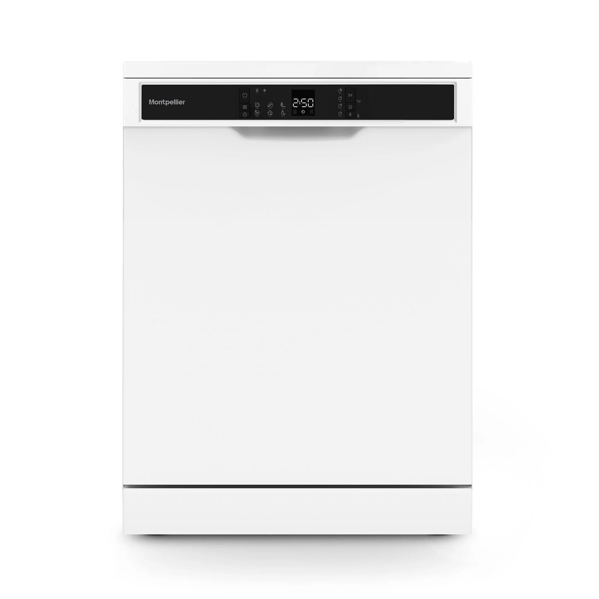 Montpellier MDWD1464W - White 14 Place Settings Dishwasher - 60cm Wide - Aquazone - D Energy Rating