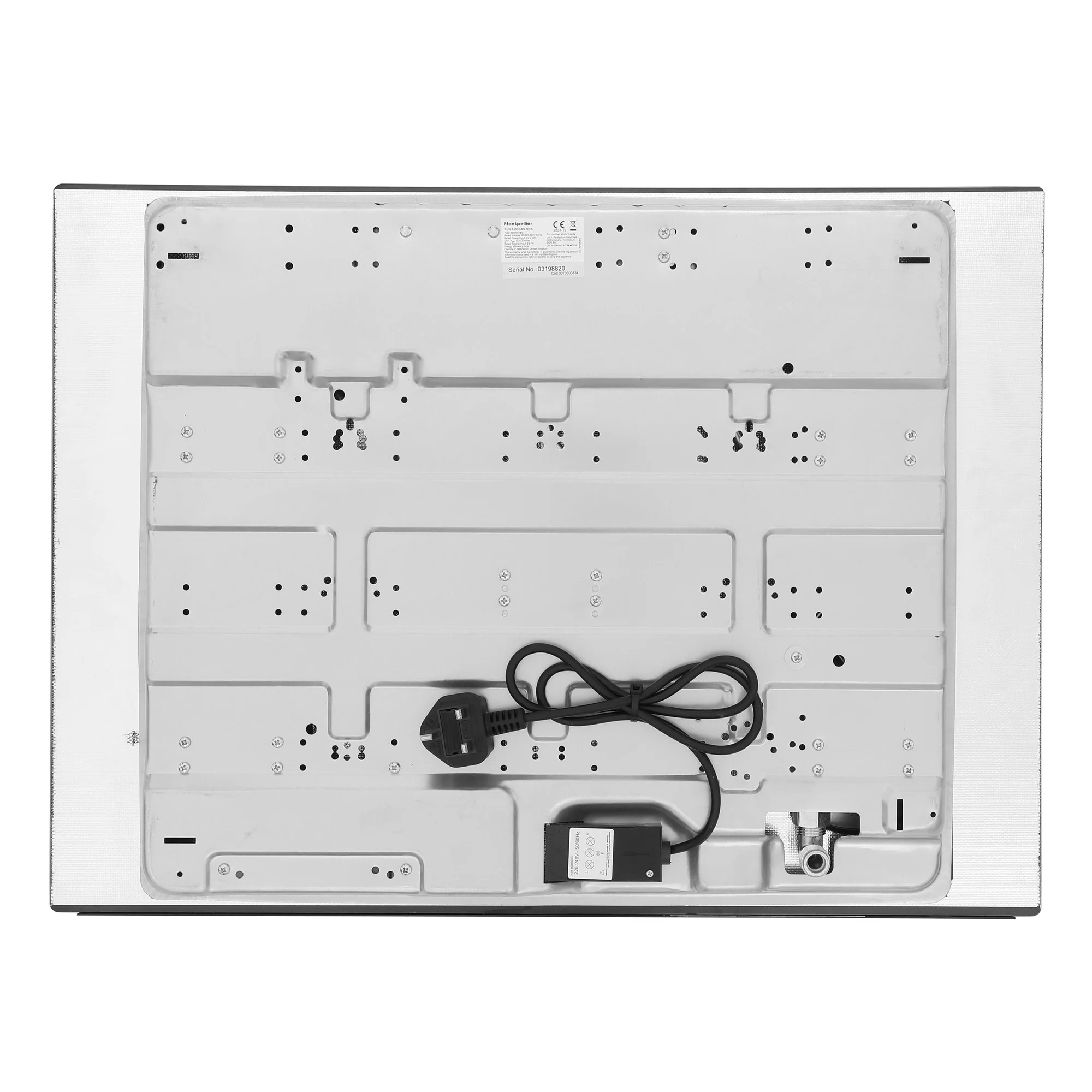 Montpellier MGH75BG - Black Gas on Glass Hob - 5 Burners - Image 3