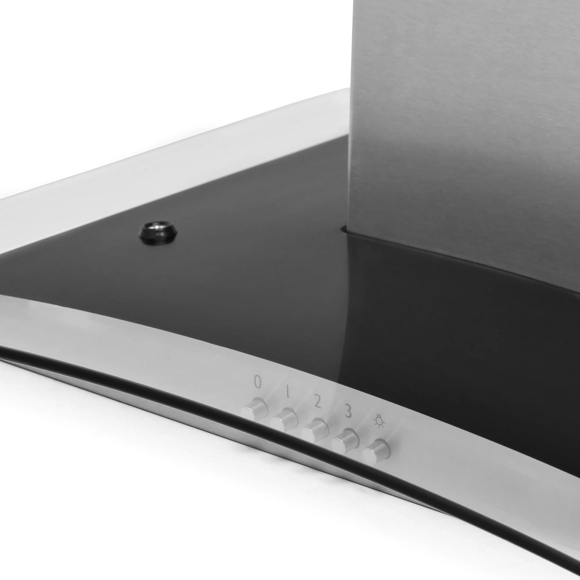 Montpellier MHG600X - Stainless Steel 60cm Curved Glass Chimney Extractor Hood - 277.9m³/h, 65W, LED Light, 3 Speeds - A Energy - Image 3