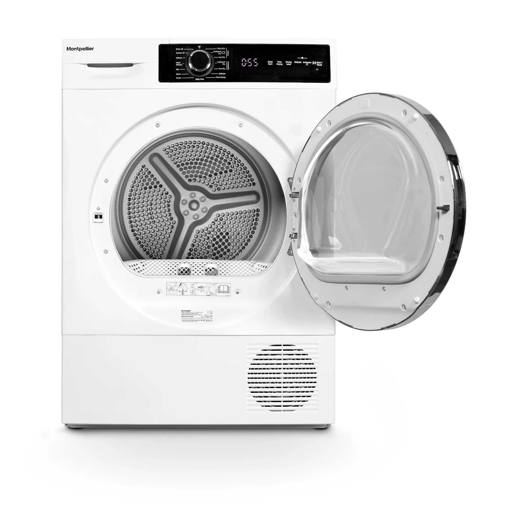Montpellier MHP10SDW - White 10KG Heat Pump Tumble Dryer - A++ Energy - Image 2
