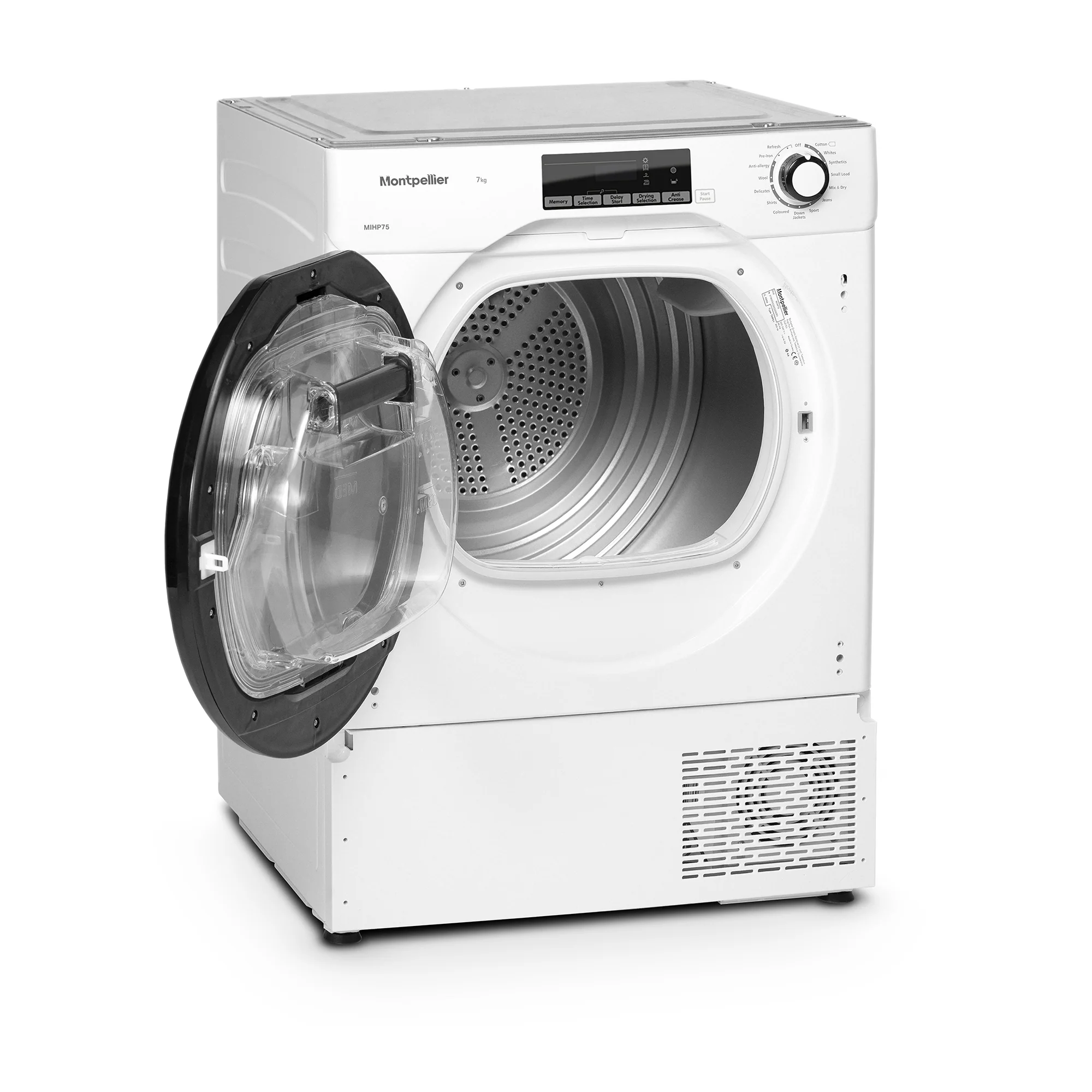 Montpellier MIHP75 - White Integrated 7KG Integrated Dryer - A+ energy - Image 3