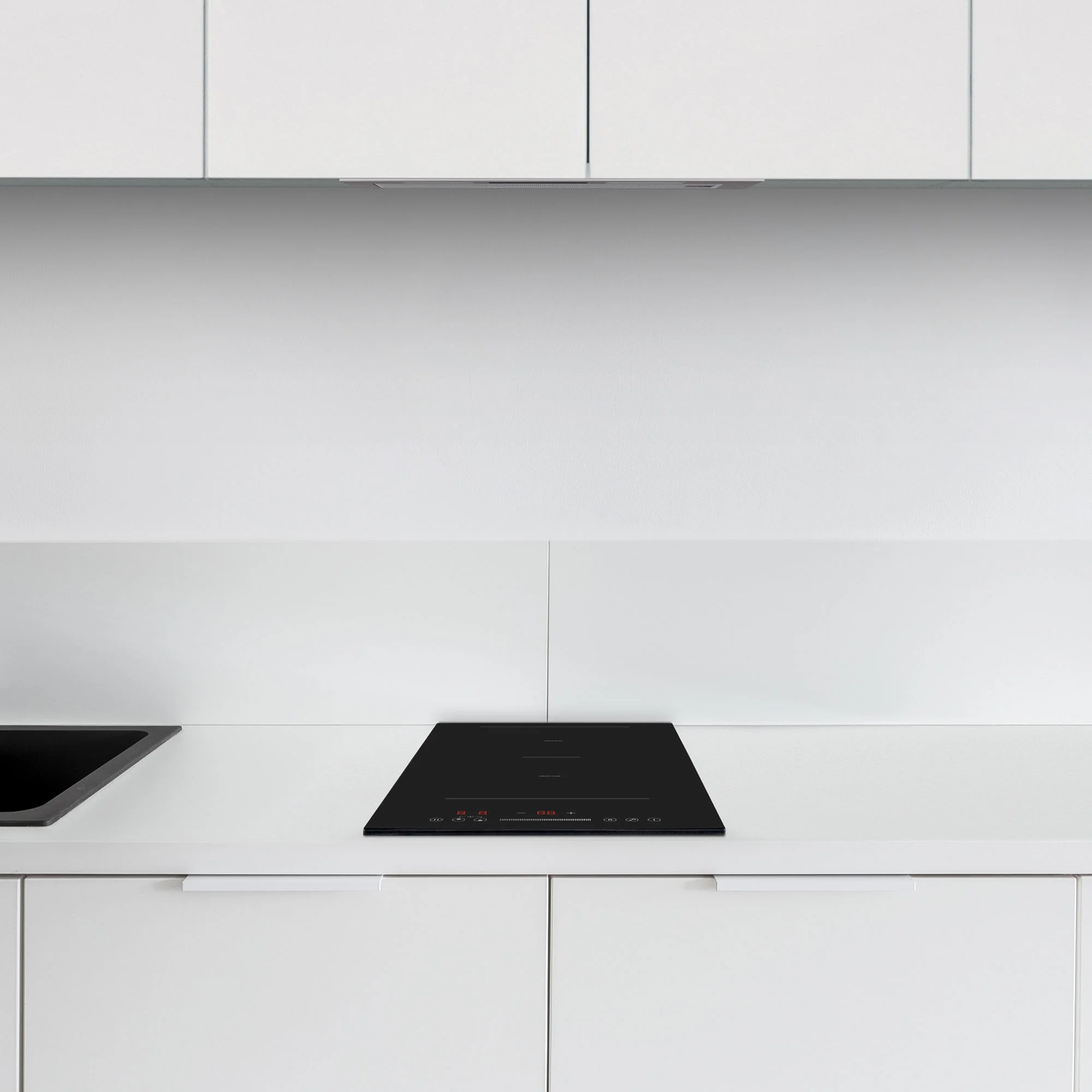 Montpellier MINH29T15 - Black Glass Induction Domino Hob - 2 Zone - 13amp Plug In - Image 2