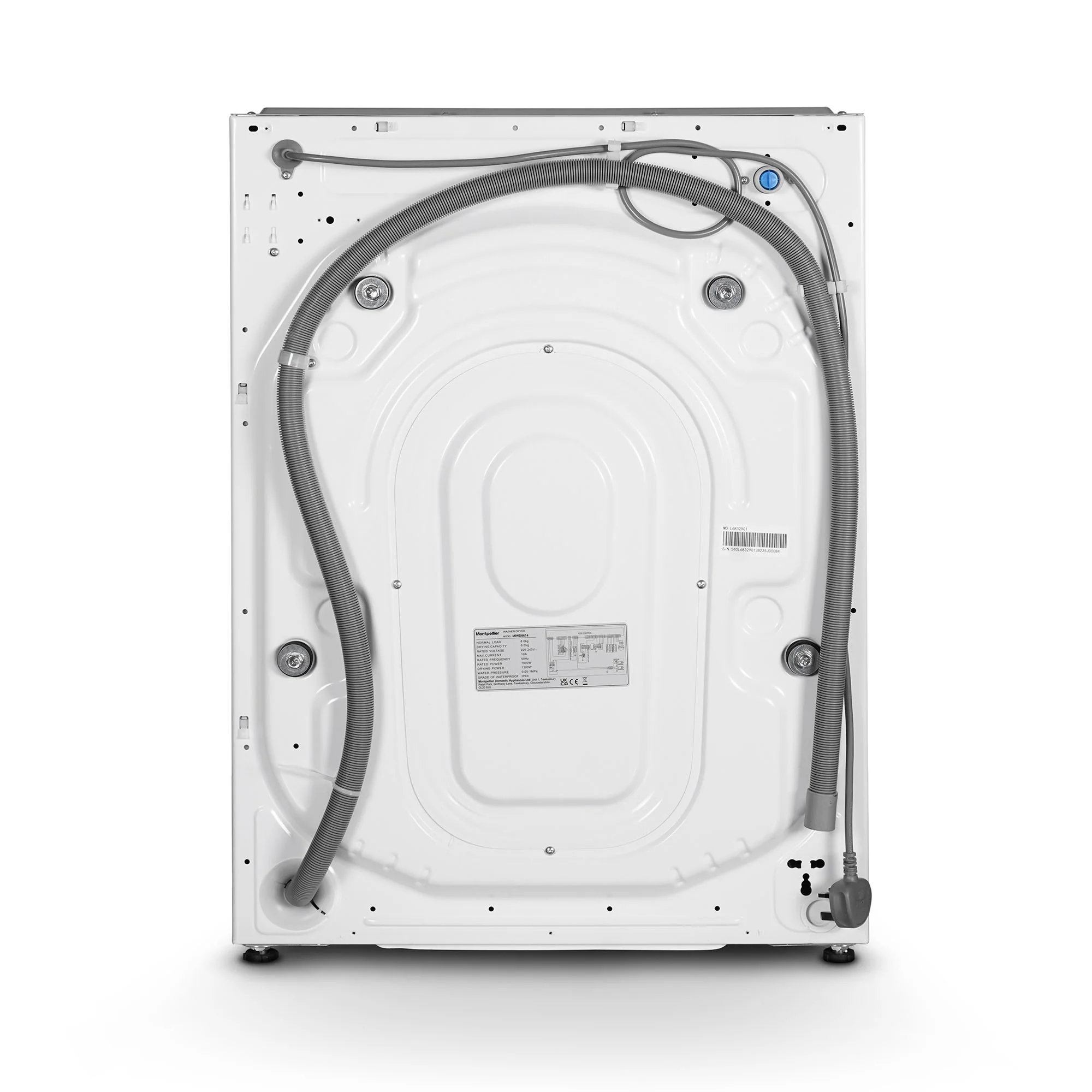 Montpellier MIWD8614 - White 8KG Integrated Washer Dryer - 1400 RPM - B/E Energy Rating - Image 4
