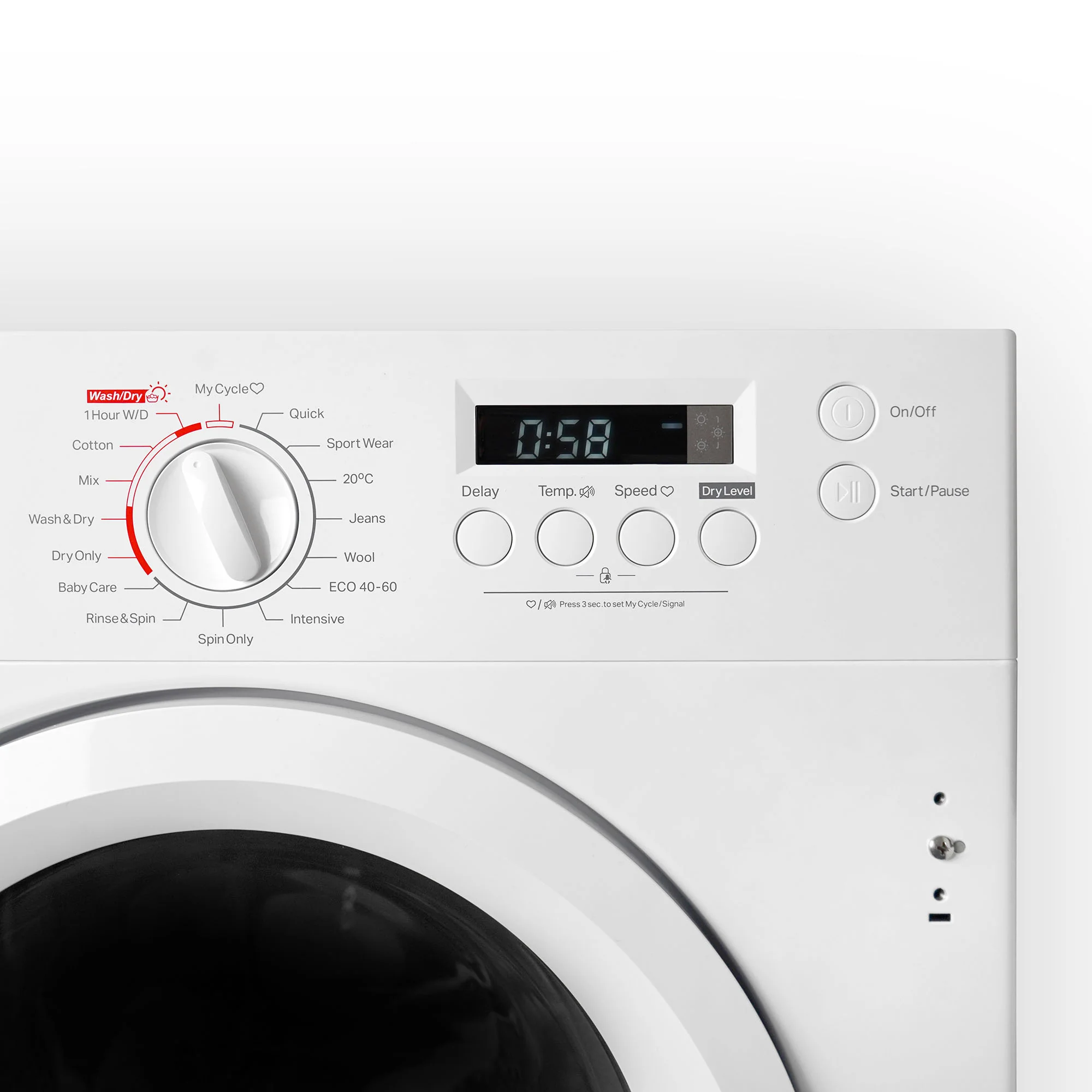 Montpellier MIWD8614 - White 8KG Integrated Washer Dryer - 1400 RPM - B/E Energy Rating - Image 5