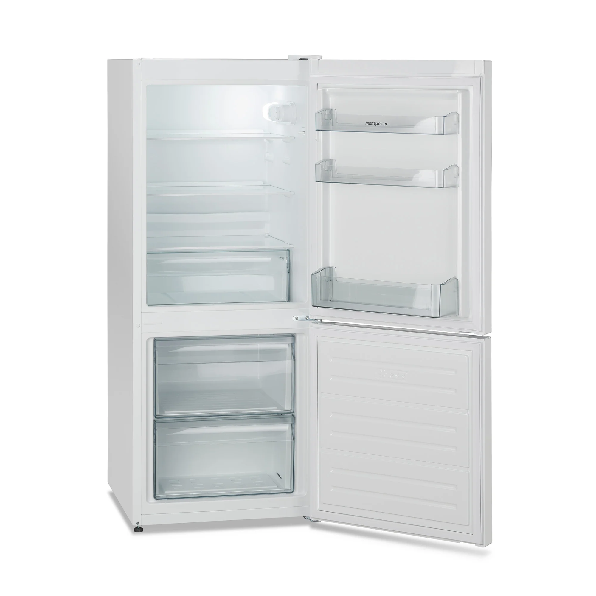 Montpellier MLF136EW Low Frost Fridge Freezer in White - 136cm A Low Frost Fridge Freezer - Energy Rating E - Image 3