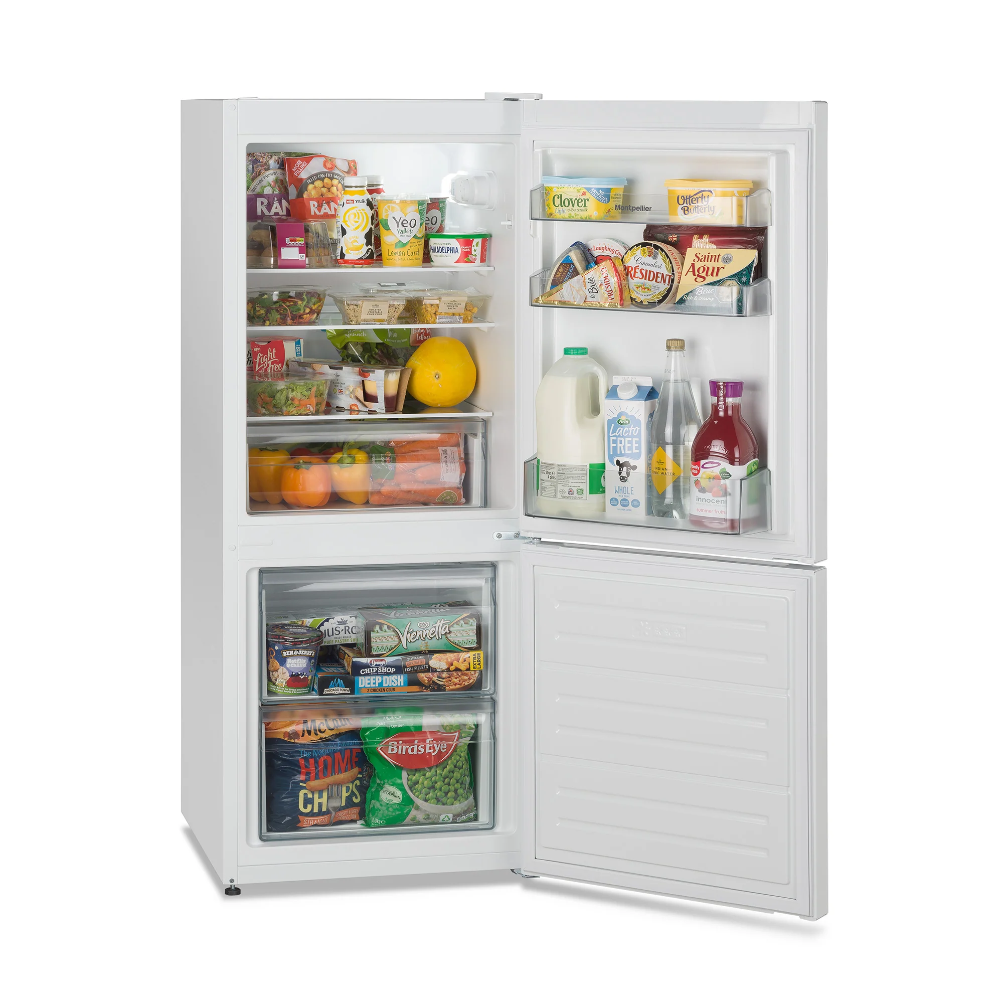 Montpellier MLF136EW Low Frost Fridge Freezer in White - 136cm A Low Frost Fridge Freezer - Energy Rating E - Image 4