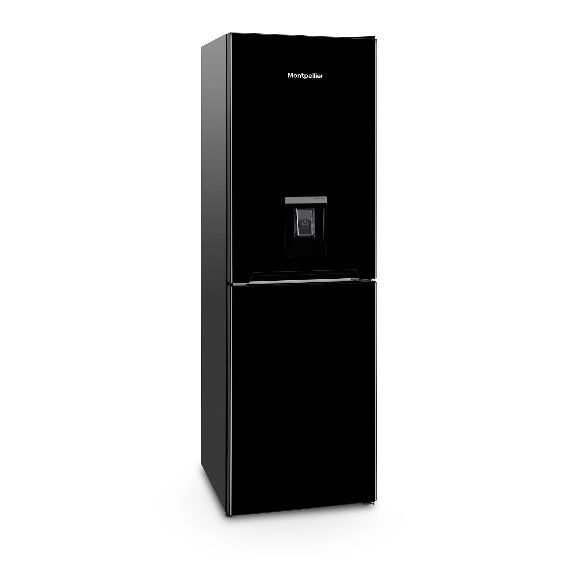 Montpellier MLF1770EKWD - Black Low Frost Fridge Freezer with Water Dispenser - 277L Capacity - E Energy Rating - Image 3