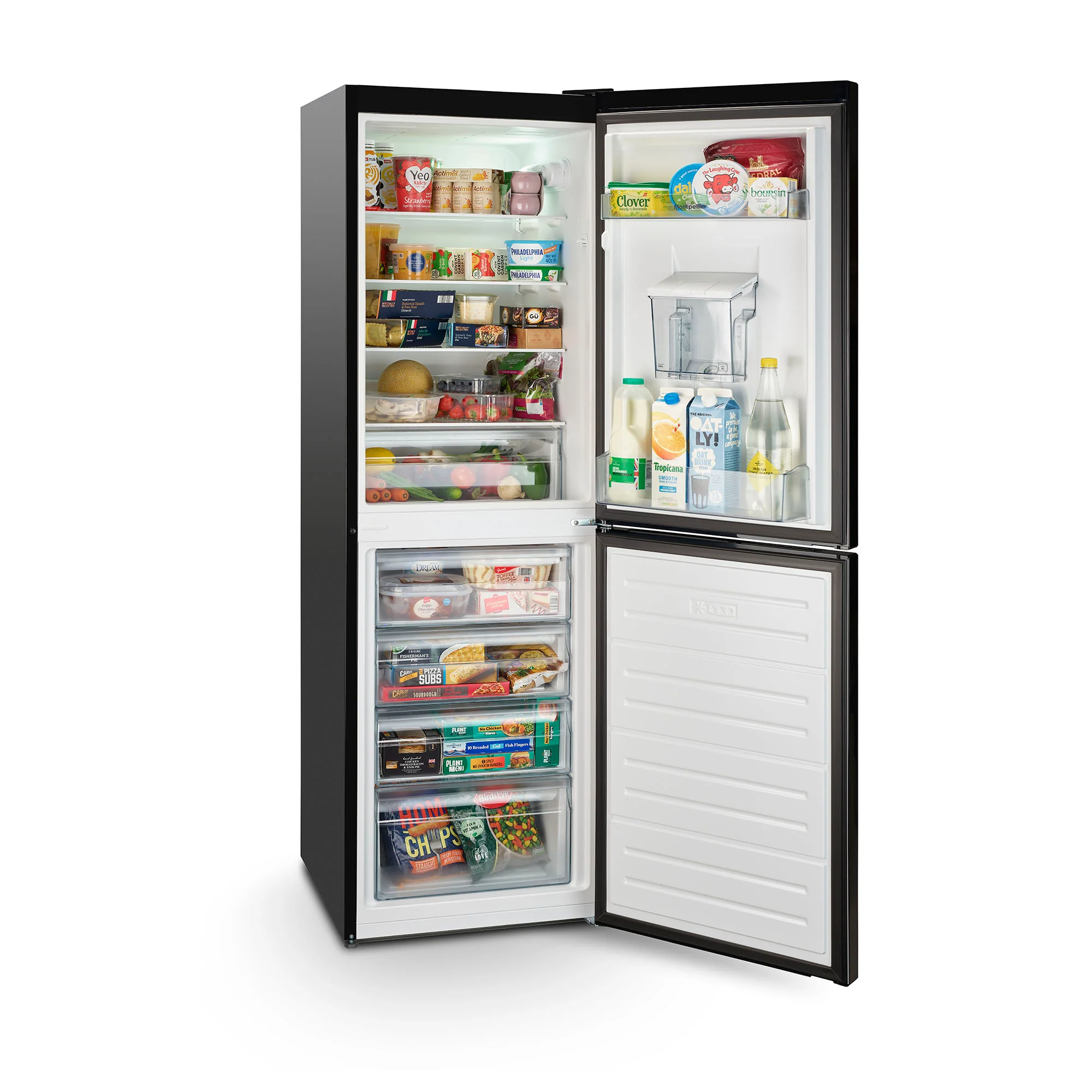 Montpellier MLF1770EKWD - Black Low Frost Fridge Freezer with Water Dispenser - 277L Capacity - E Energy Rating - Image 4