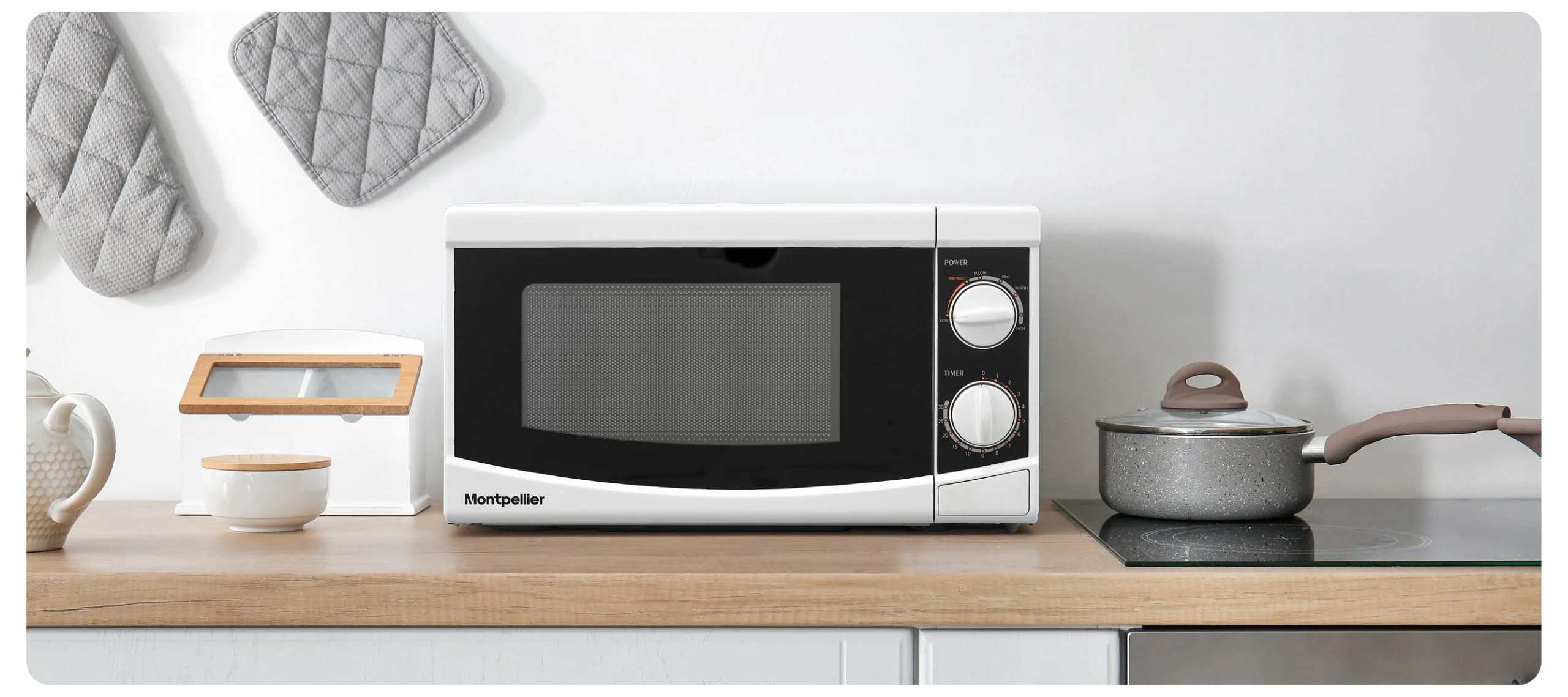 Montpellier MMW20W - White 20L Microwave - 700W - Image 5