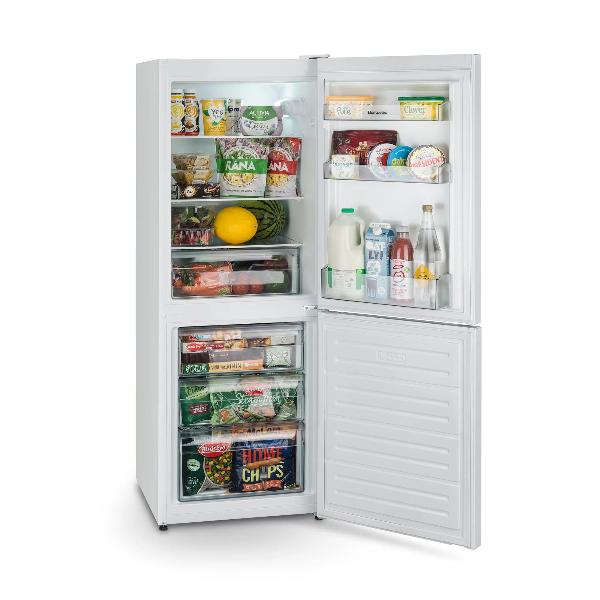 Montpellier MS155EW - White Low Frost Fridge Freezer - 230L Capacity - E Energy Rating - Image 4