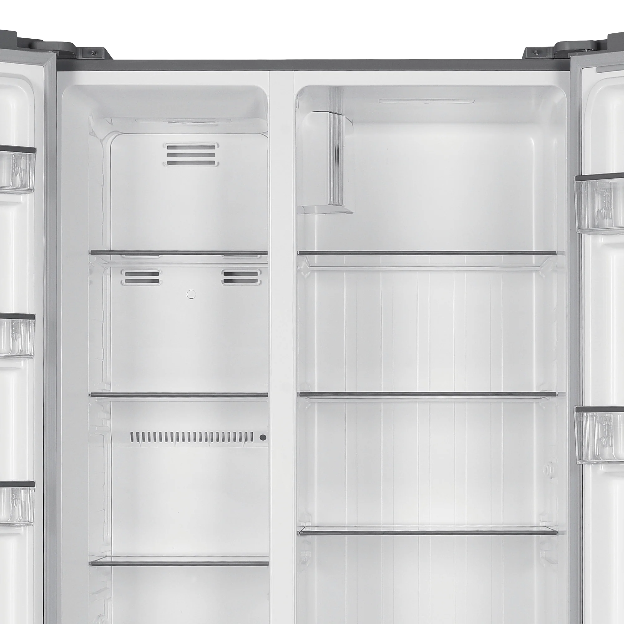 Montpellier MSBS442X - Inox American Style Side by Side Fridge Freezer - 442L - E Energy Rating - Image 3