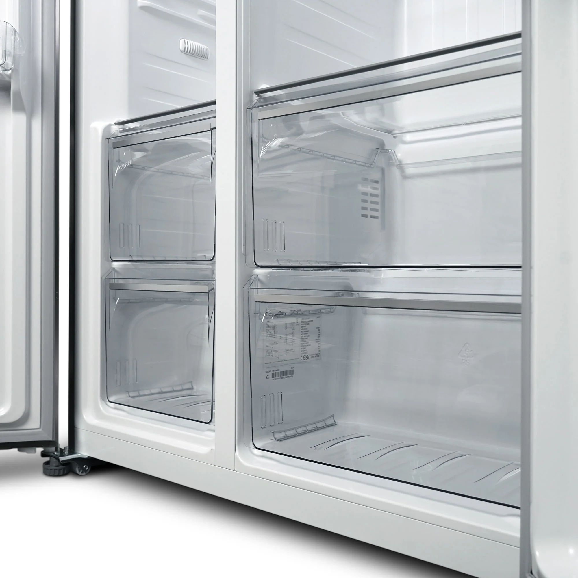 Montpellier MSBS442X - Inox American Style Side by Side Fridge Freezer - 442L - E Energy Rating - Image 5