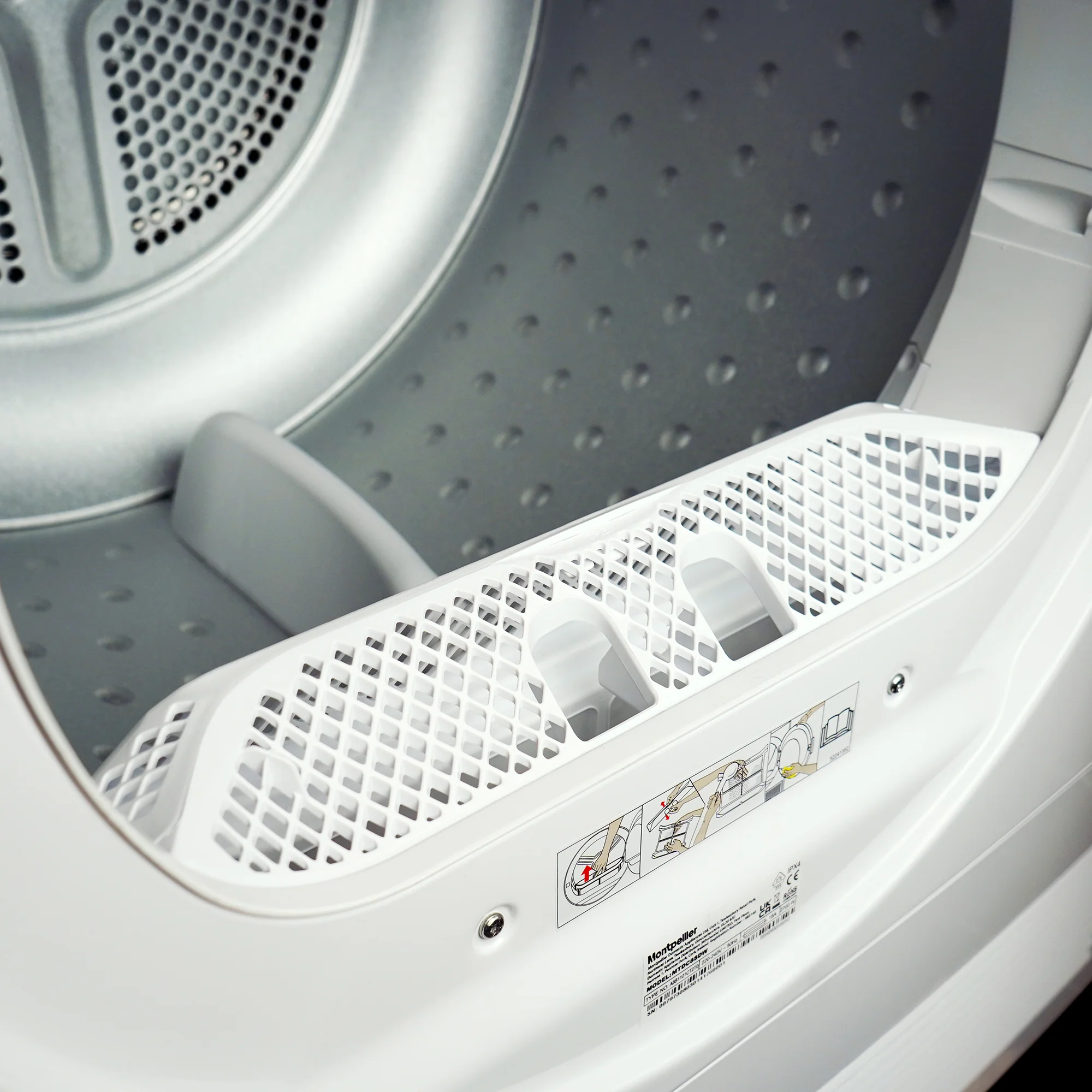 Montpellier MTDC8SDW - White 8KG Condenser Tumble Dryer - B energy - Image 5