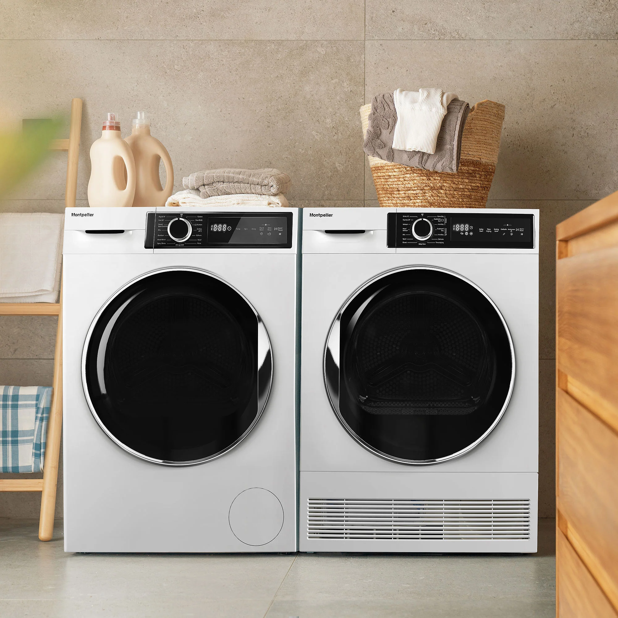 Montpellier MTDC8SDW - White 8KG Condenser Tumble Dryer - B energy - Image 9