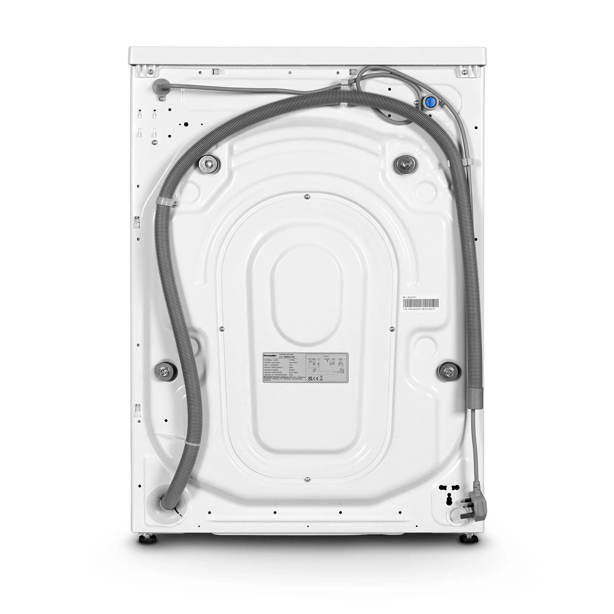 Montpellier MWM1214W - White 12KG Washing Machine - 1400 RPM - A energy - Image 4