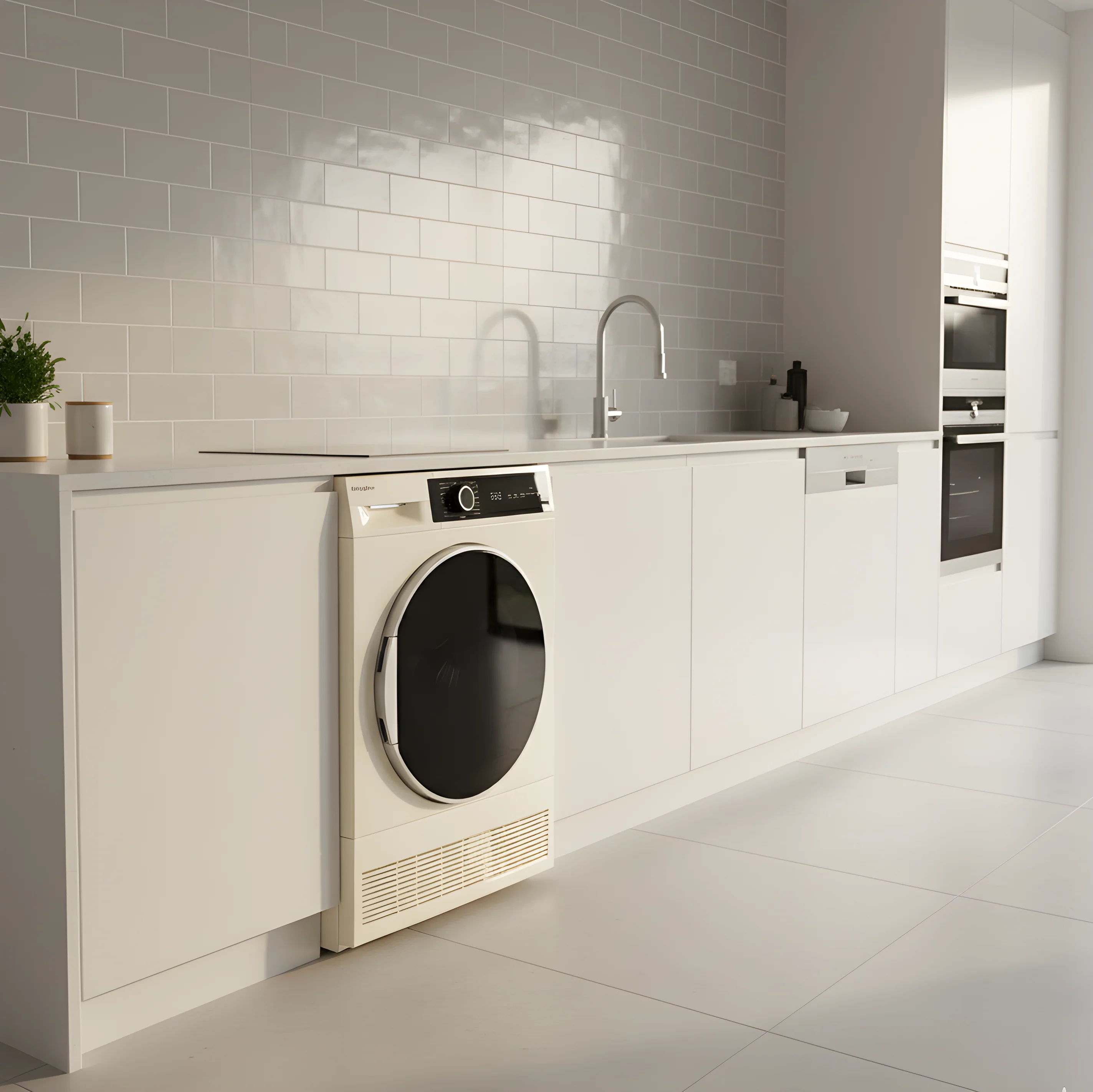 Montpellier MWM814BLC - Cream 8KG Washing Machine - 1400 RPM - A energy - Image 3