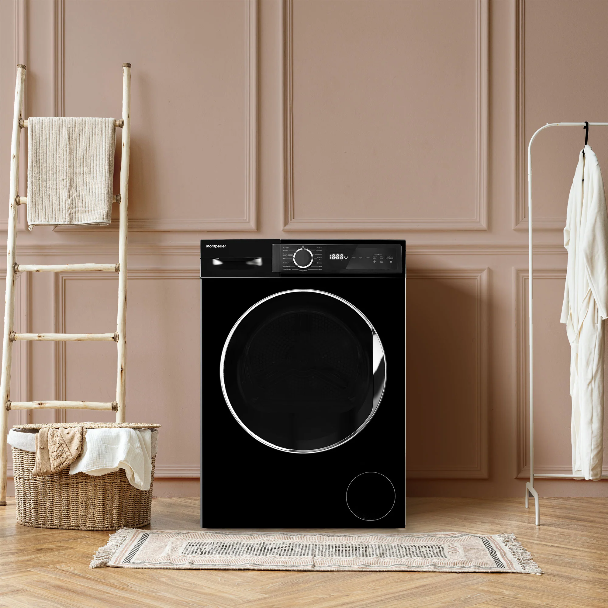 Montpellier MWM814BLK - Black Freestanding 8KG Washing Machine - 1400 RPM - A energy - Image 7