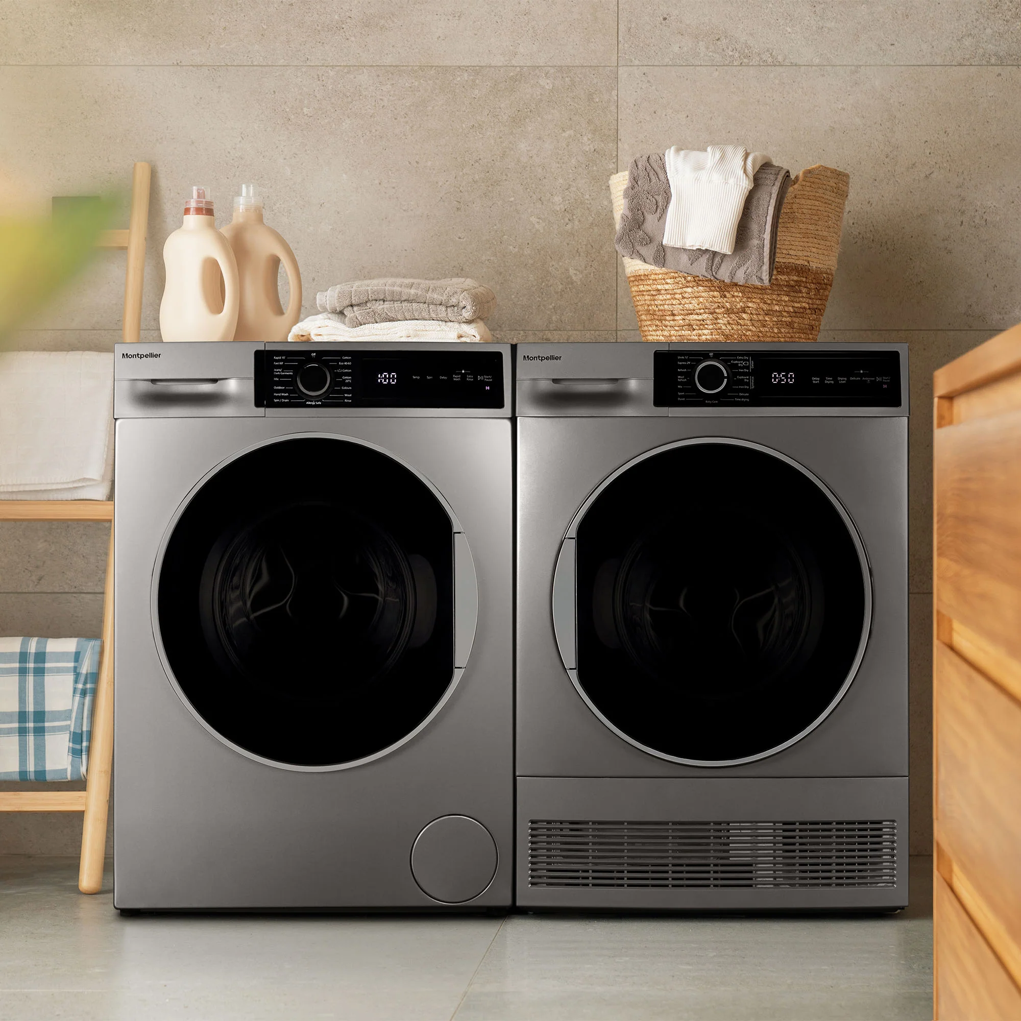 Montpellier MWM814BLS - Silver Freestanding 8KG Washing Machine - 1400 RPM - A energy - Image 4