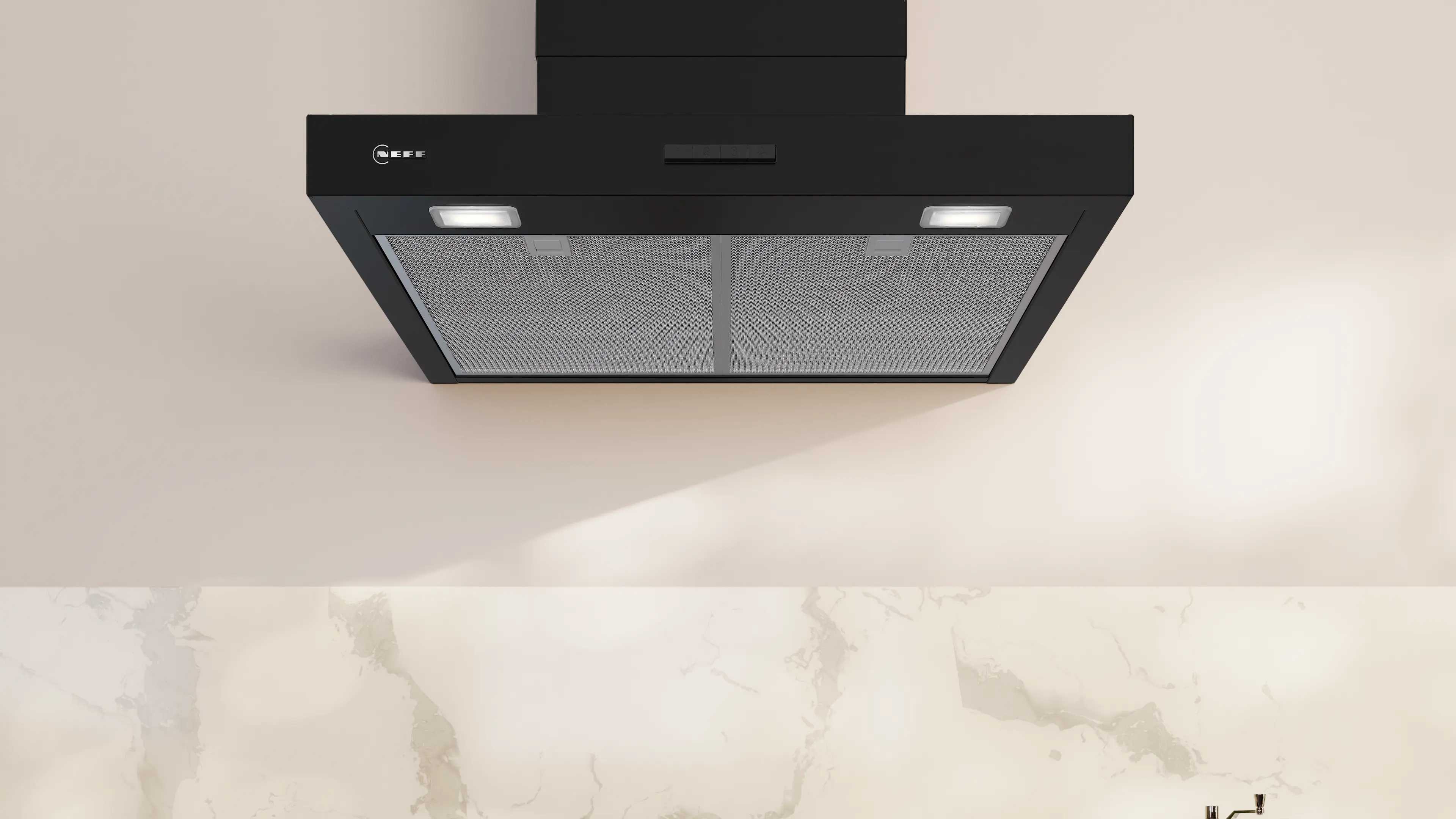 Neff D65BCC2S0B - Matt Black Wall-Mounted Cooker Hood - 60cm - B Energy - Image 5
