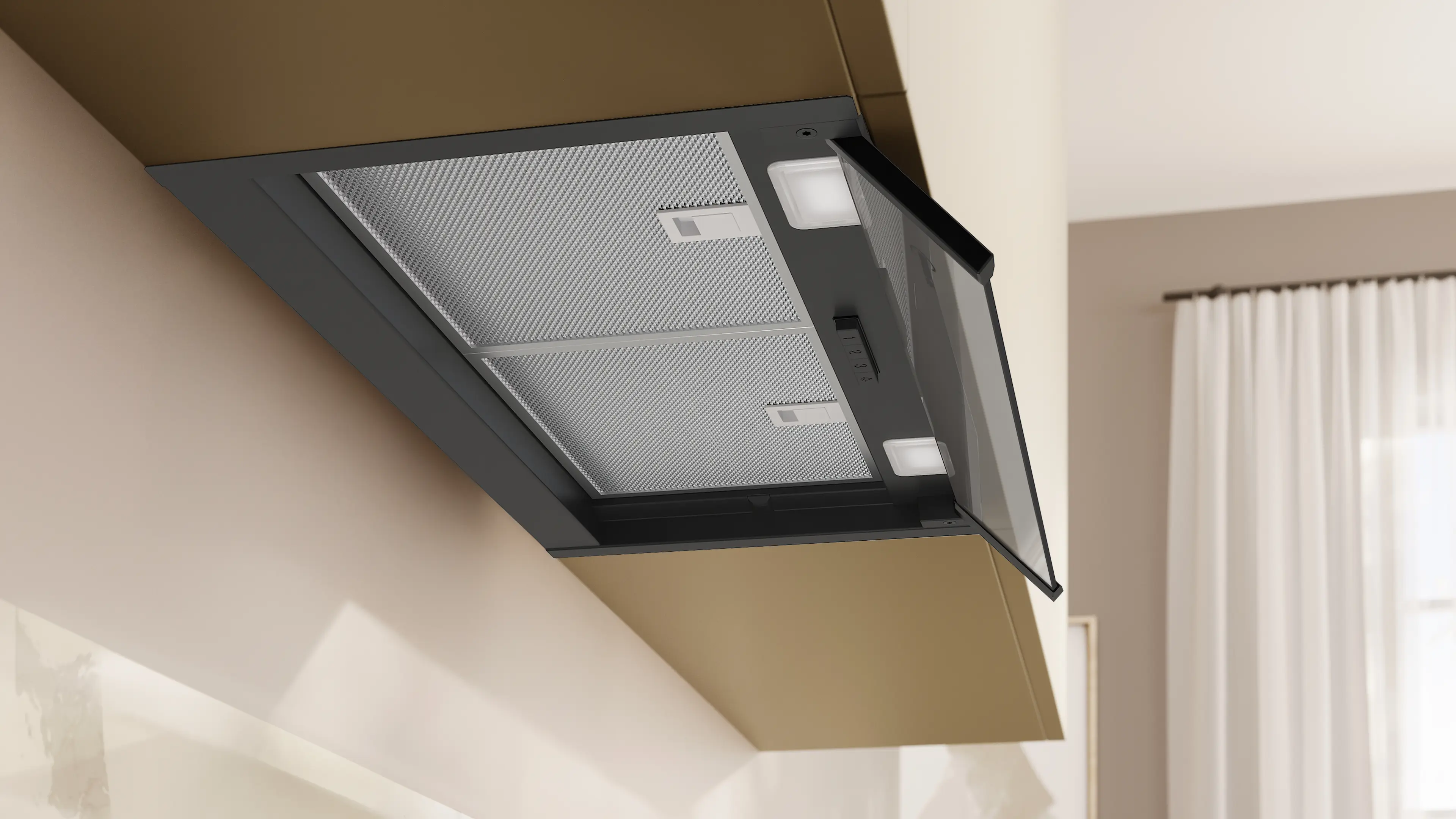 Neff D65XCC2S0B - Matt Black Integrated Hood 60cm - 582 m³/h - B Energy - Image 5
