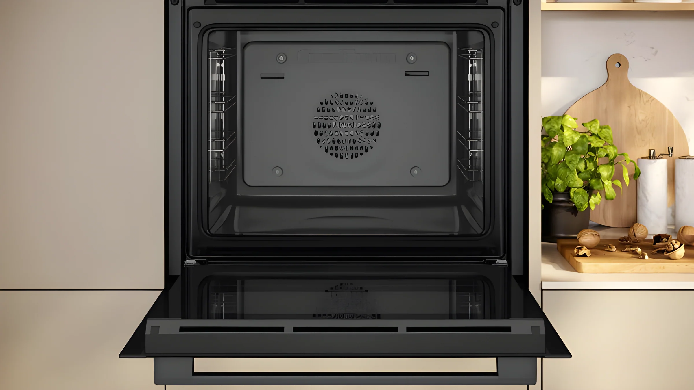 Neff B1ACE4AG3B - Black/Graphite Single Oven - 71L Built-In - A+ Energy - Image 3