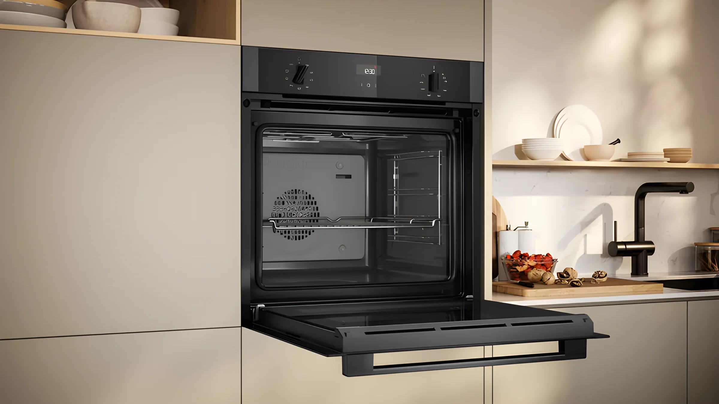 Neff B1ACE4AG3B - Black/Graphite Single Oven - 71L Built-In - A+ Energy - Image 4