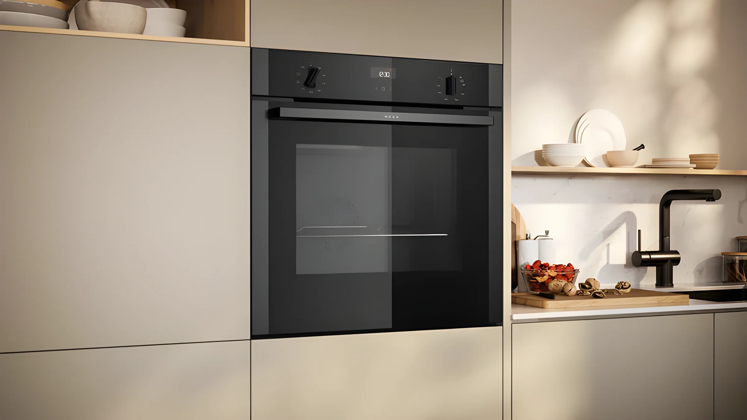 Neff B1ACE4AG3B - Black/Graphite Single Oven - 71L Built-In - A+ Energy - Image 5