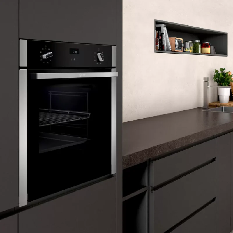 Neff B3ACE4HN0B - Slide and hide ® N50 Series Stainless steel Built in Electric Single Oven - Catalytic cleaning - A energy - Image 2