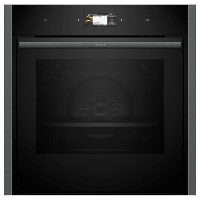 Neff B64CS51G0B N90 - Graphite Built-In Single Oven - 71L Capacity - Slide & Hide Door - A+ Energy Rating